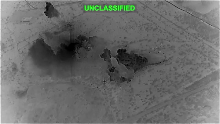 President Donald Trump released video showing an apparent hit on the key oil territory