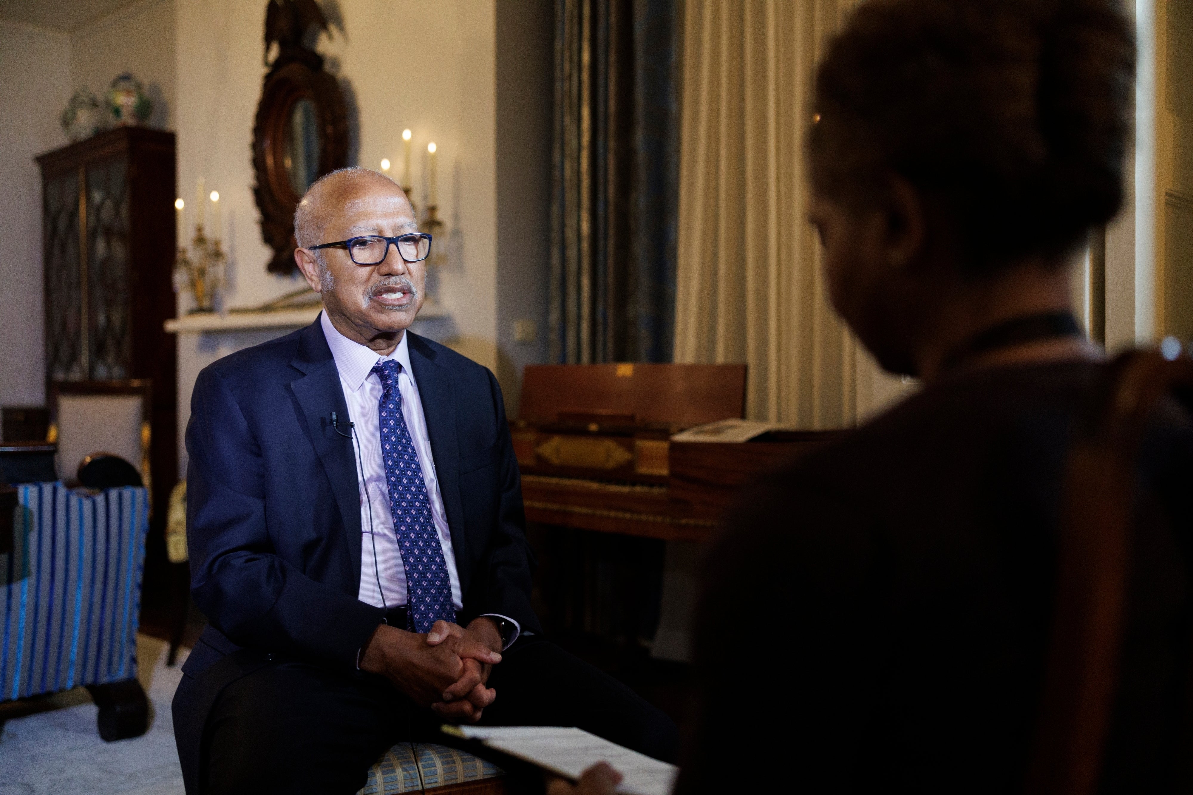 John Wrory Ficklin inside the Decatur House at the White House Historical Society