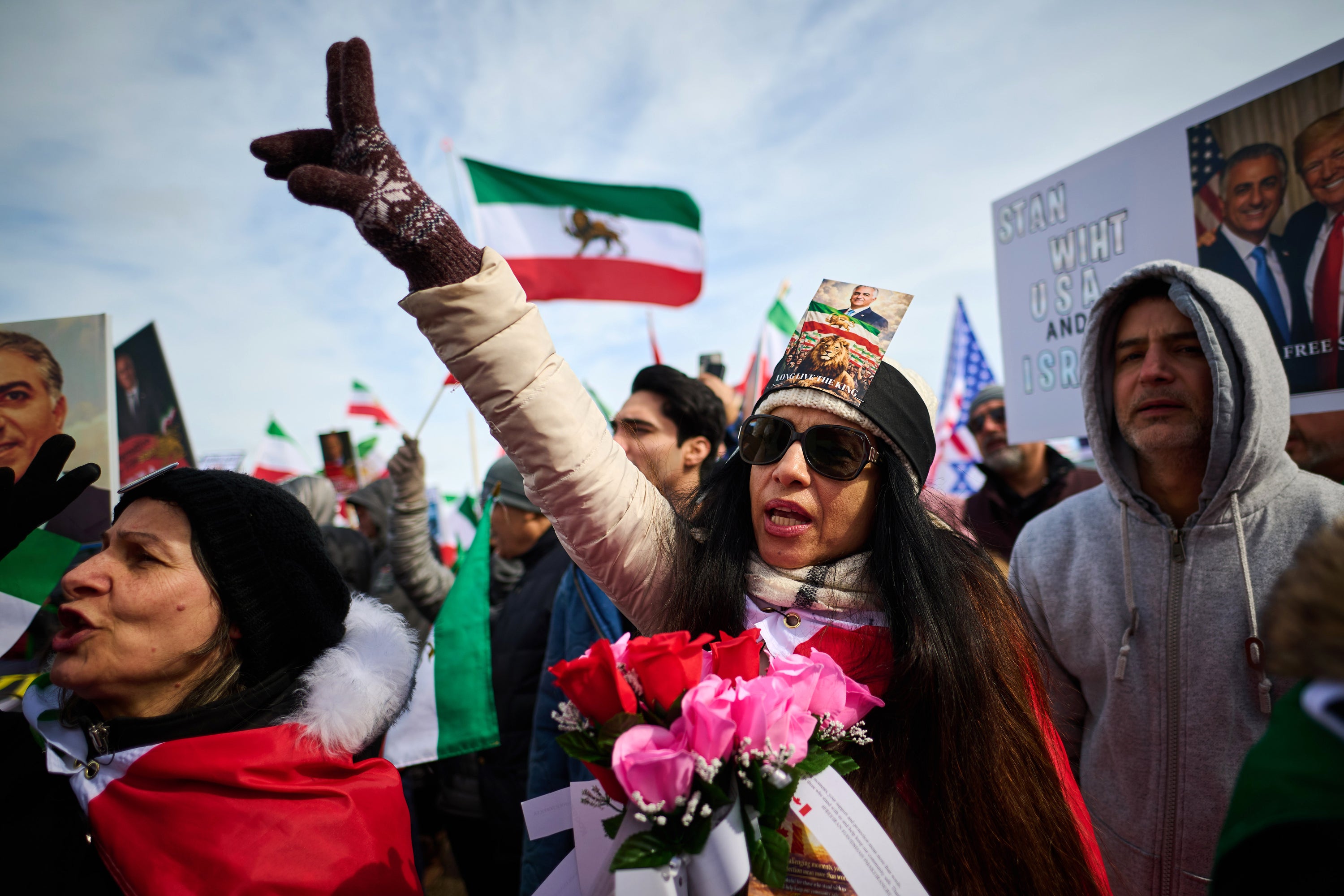 Protesters demanding regime change in Iran marched in Canada at the onset of the US-Israeli military campaign on February 28