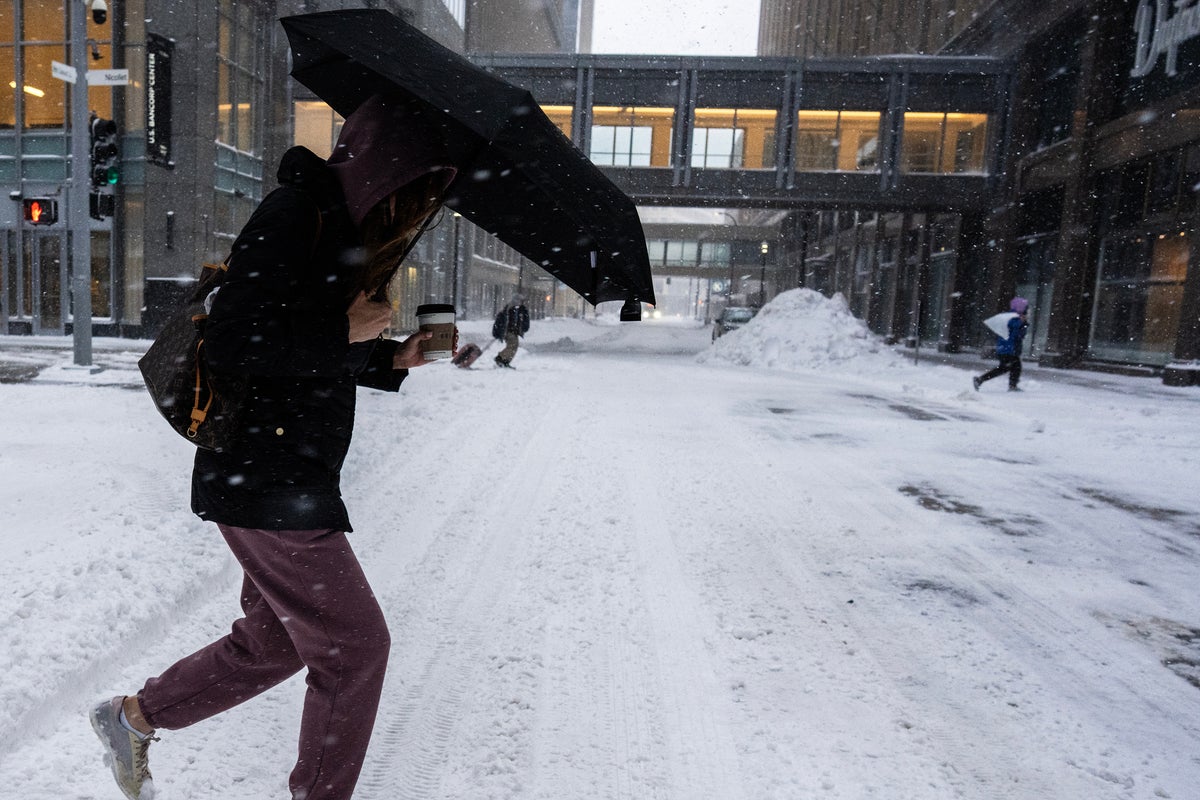 Storm damage and heavy rain in the US