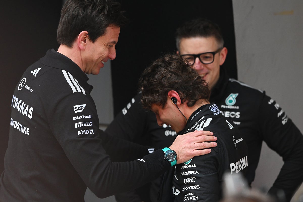 F1 Chinese GP LIVE: Kimi Antonelli in tears after first win with Lewis Hamilton on podium