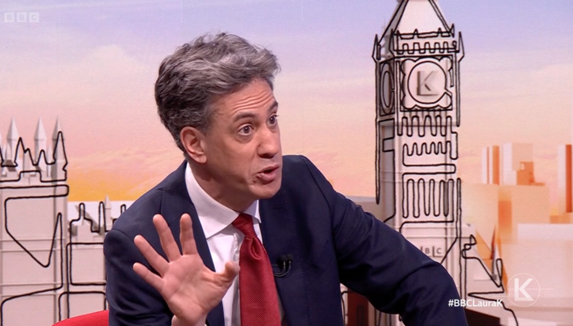 Ed Miliband told the BBC that ministers will ‘stand by people in this crisis’
