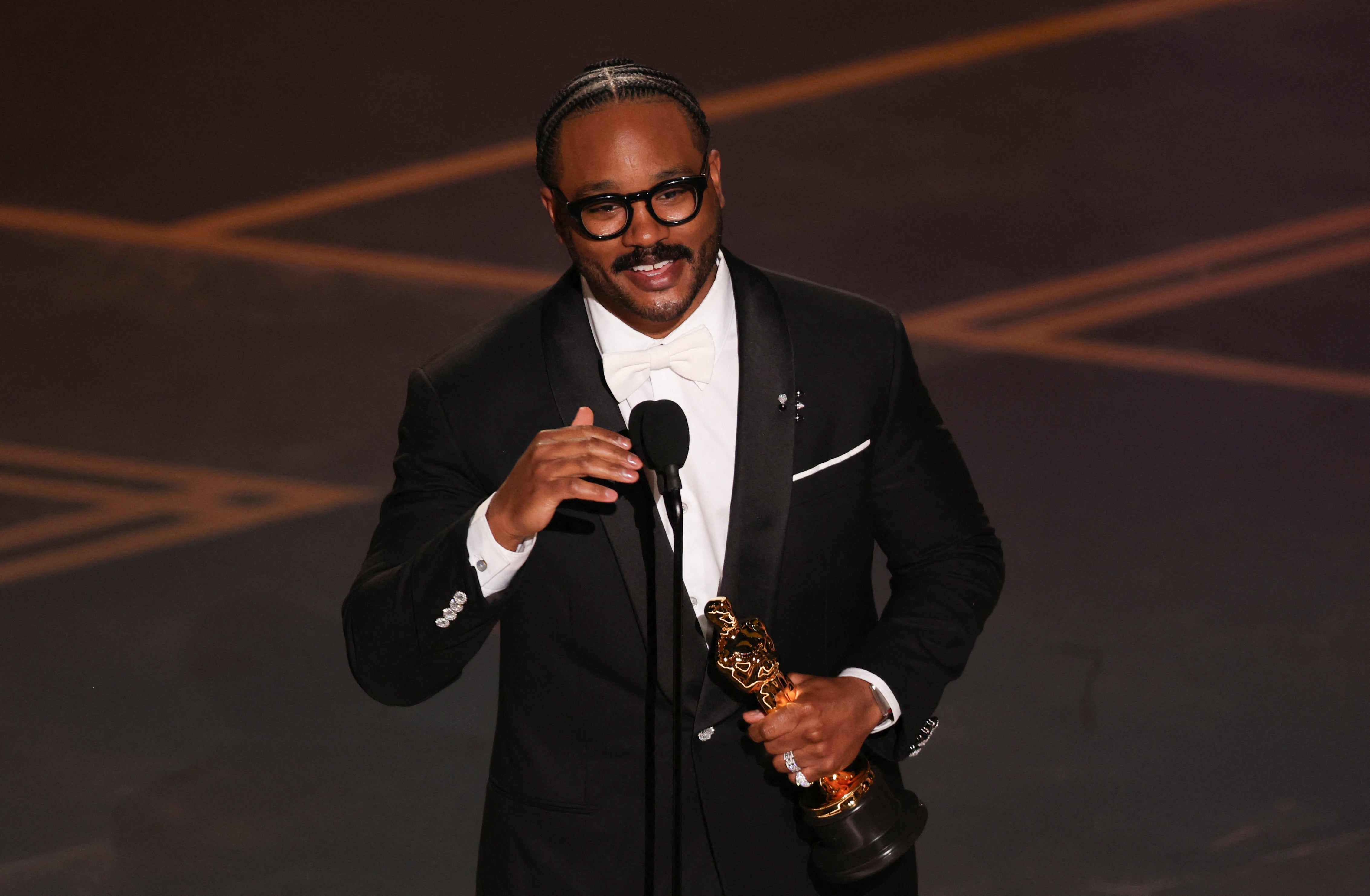 Ryan Coogler accepts the Oscar for Best Writing (Original Screenplay)