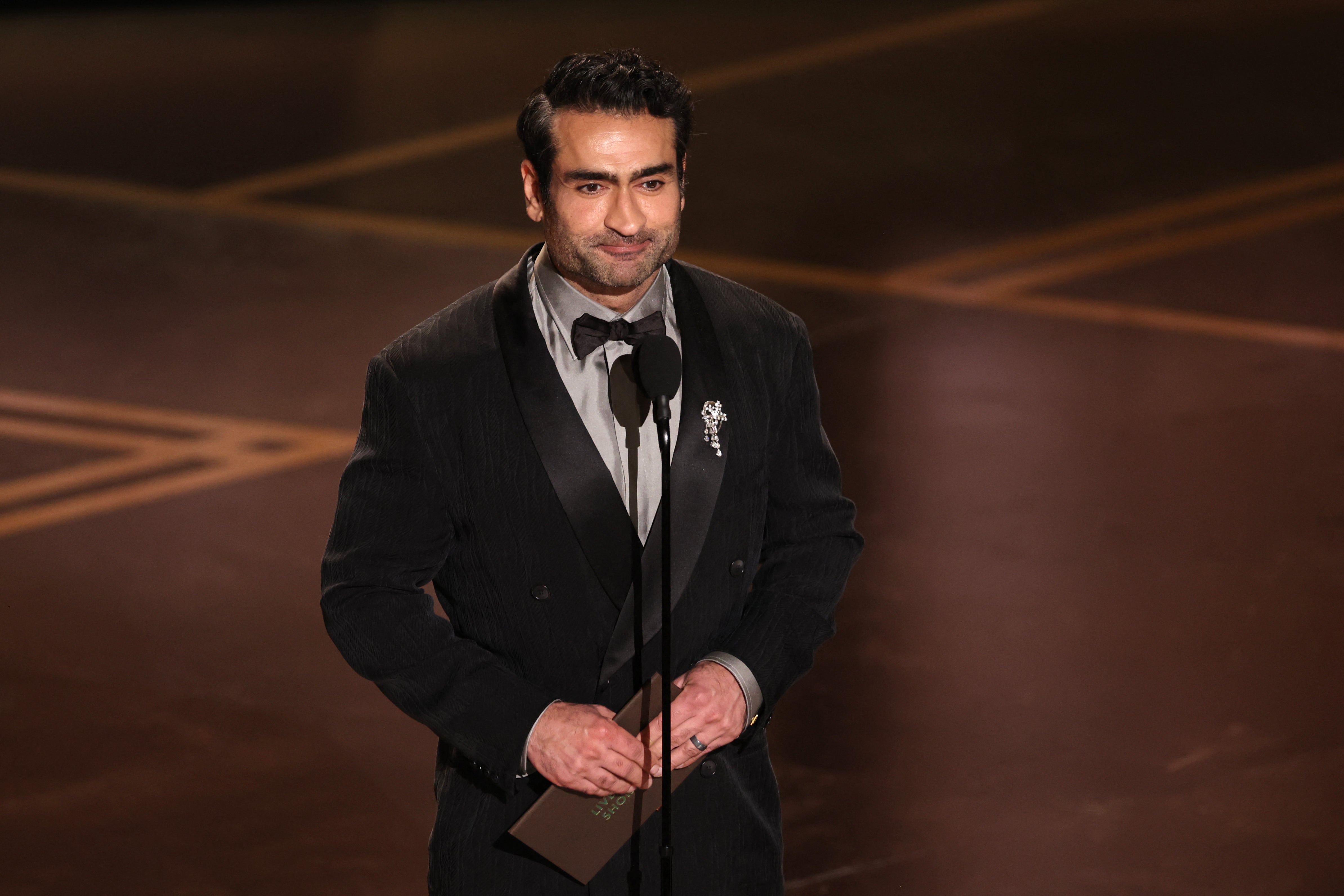 Kumail Nanjiani presented the Live Action Short Film award to two separate winners