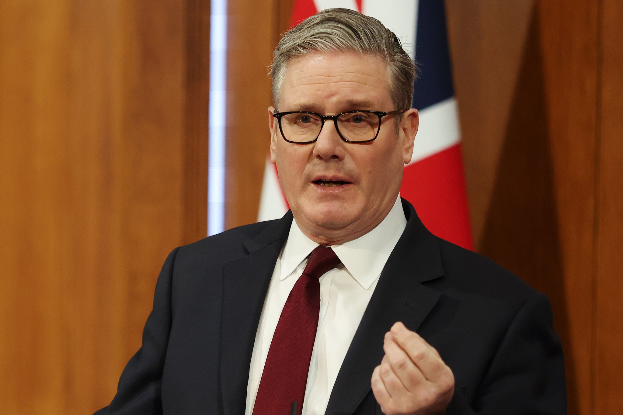 Keir Starmer said there needs to be a ‘credible plan’ to keep the straits open