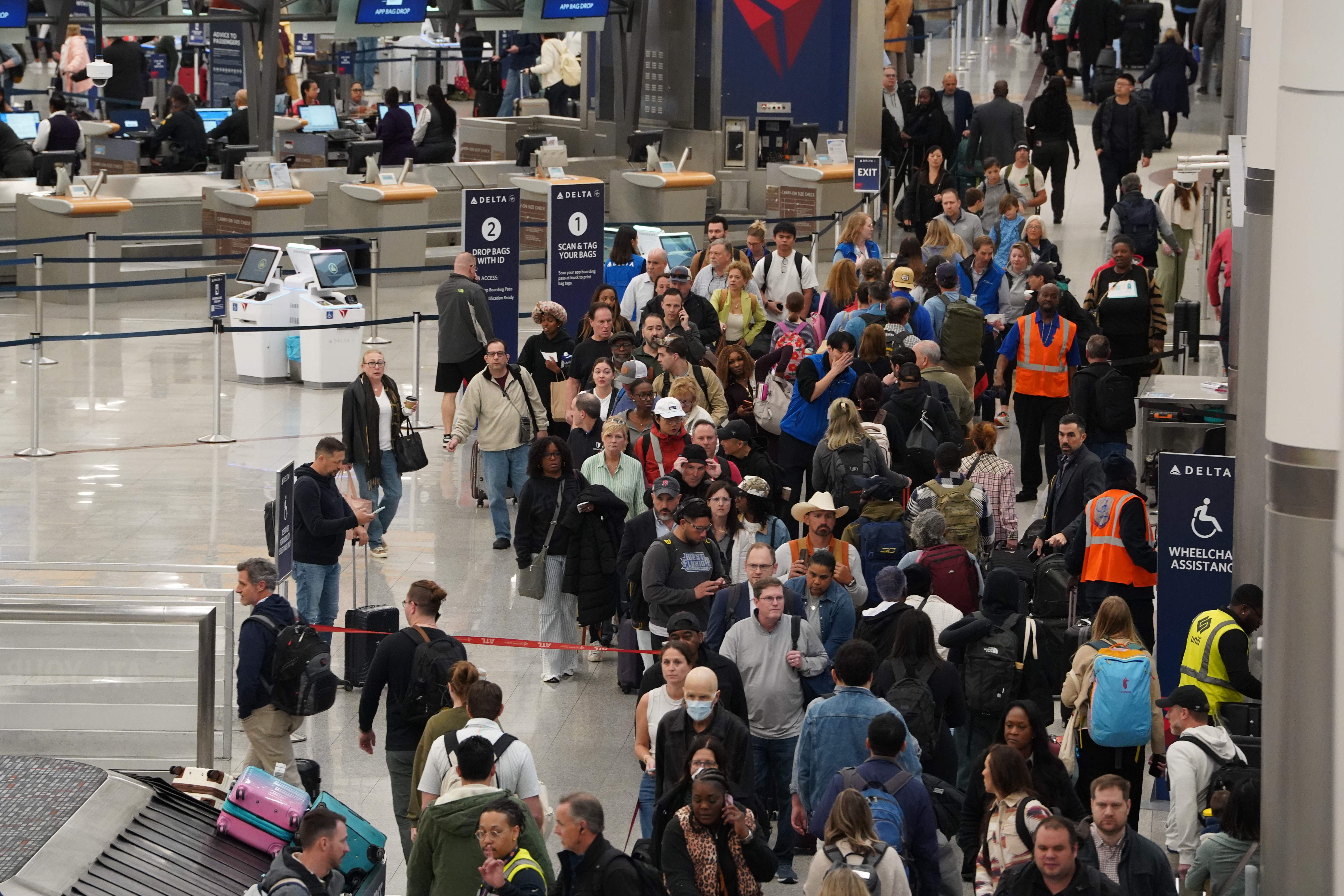 Travelers have reported hours-long lines at security checkpoints in airports across the country