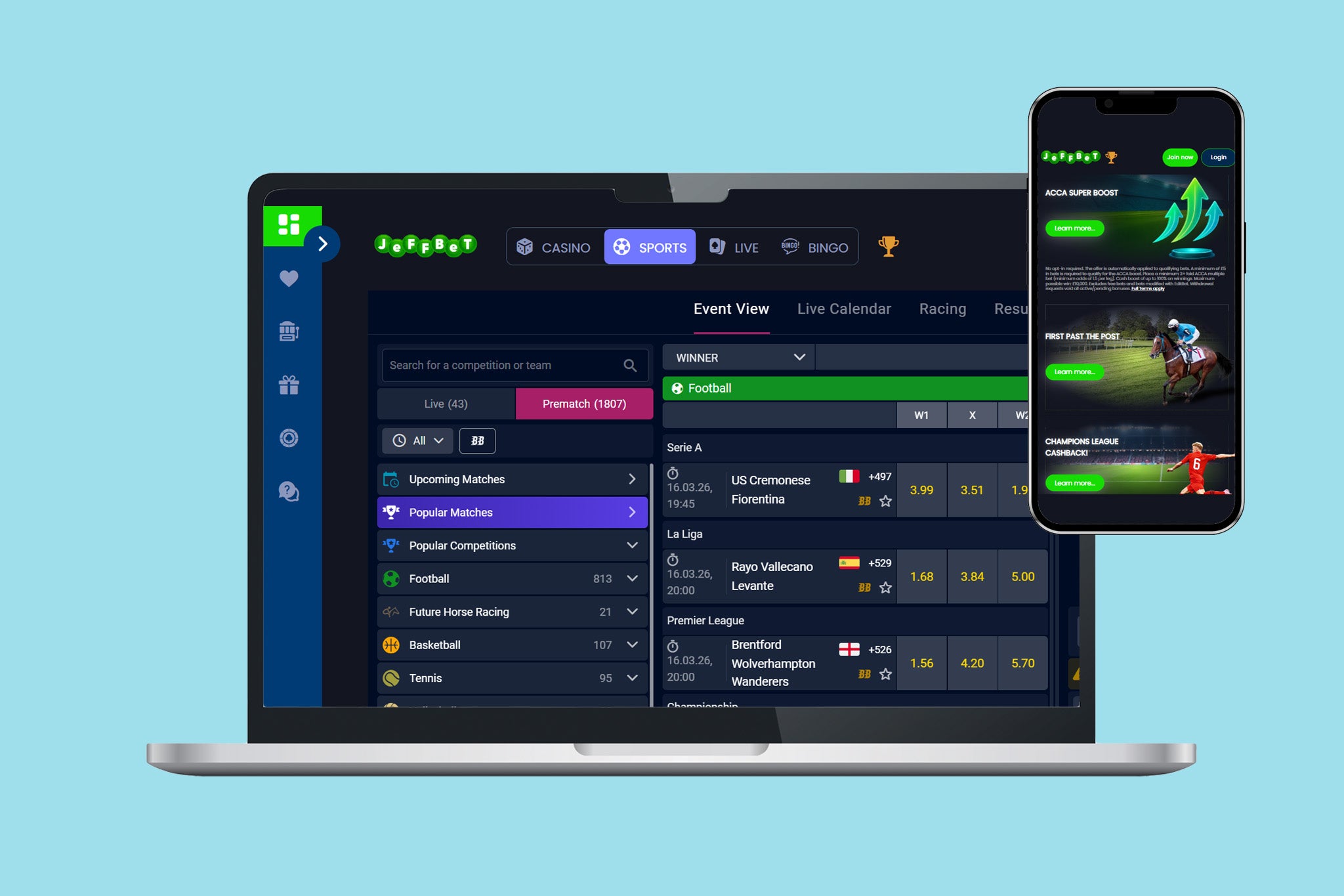 JeffBet are renowned for their various cashback promotions