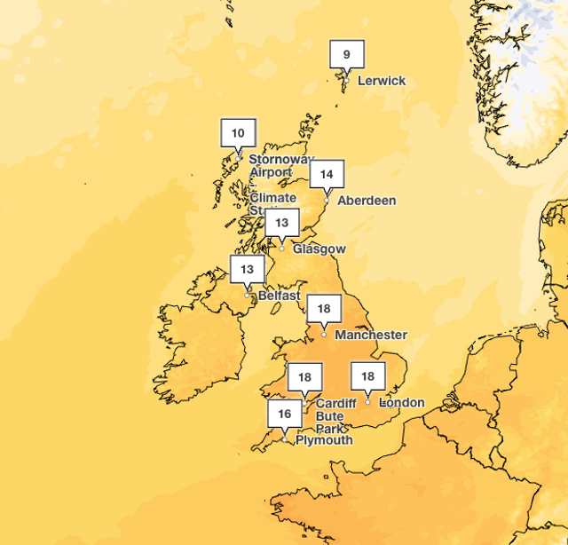 UK to Experience Unseasonably Warm Weather This Week
