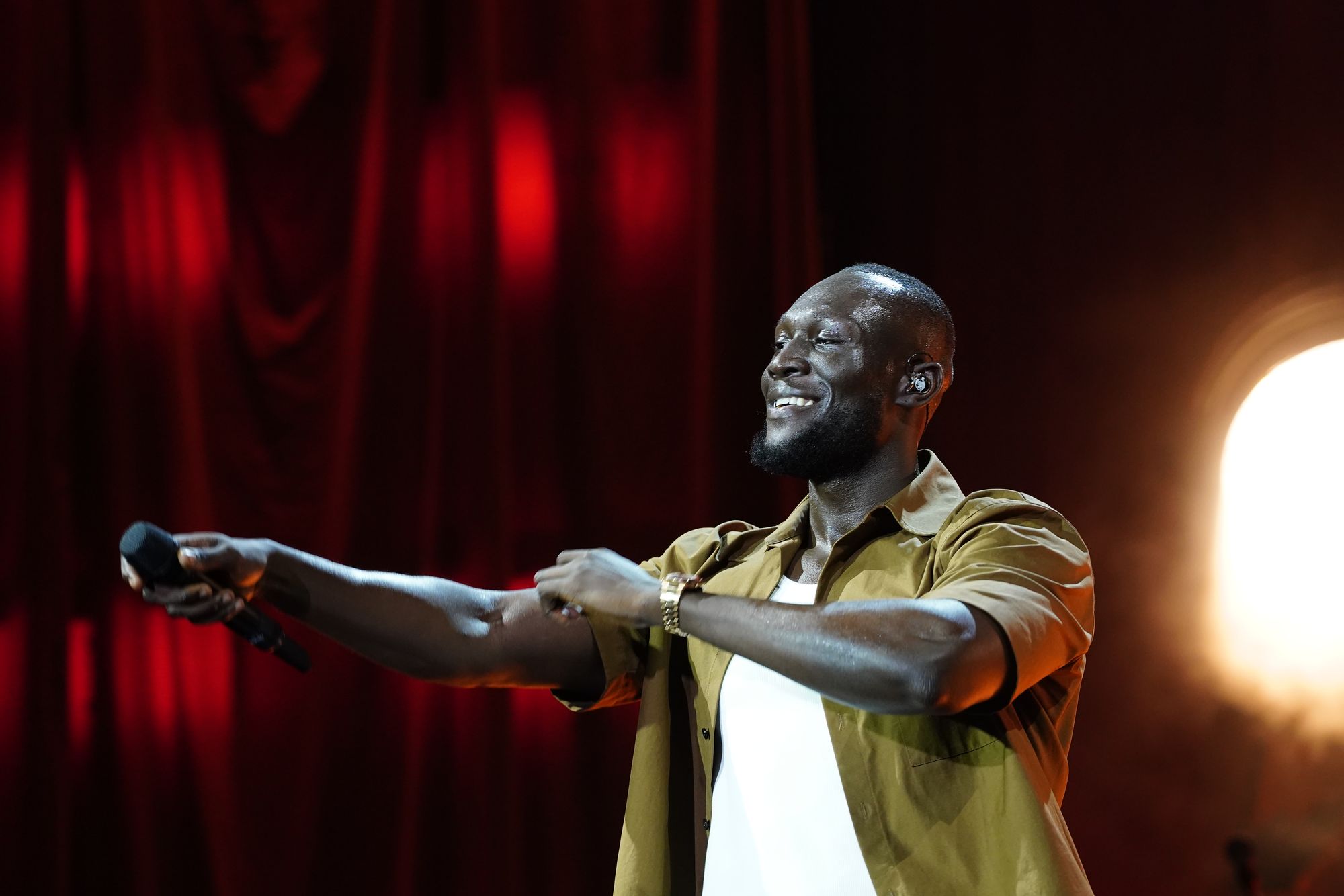 Stormzy performing at All Points East, Victoria Park, East London (Ian West/PA Wire)
