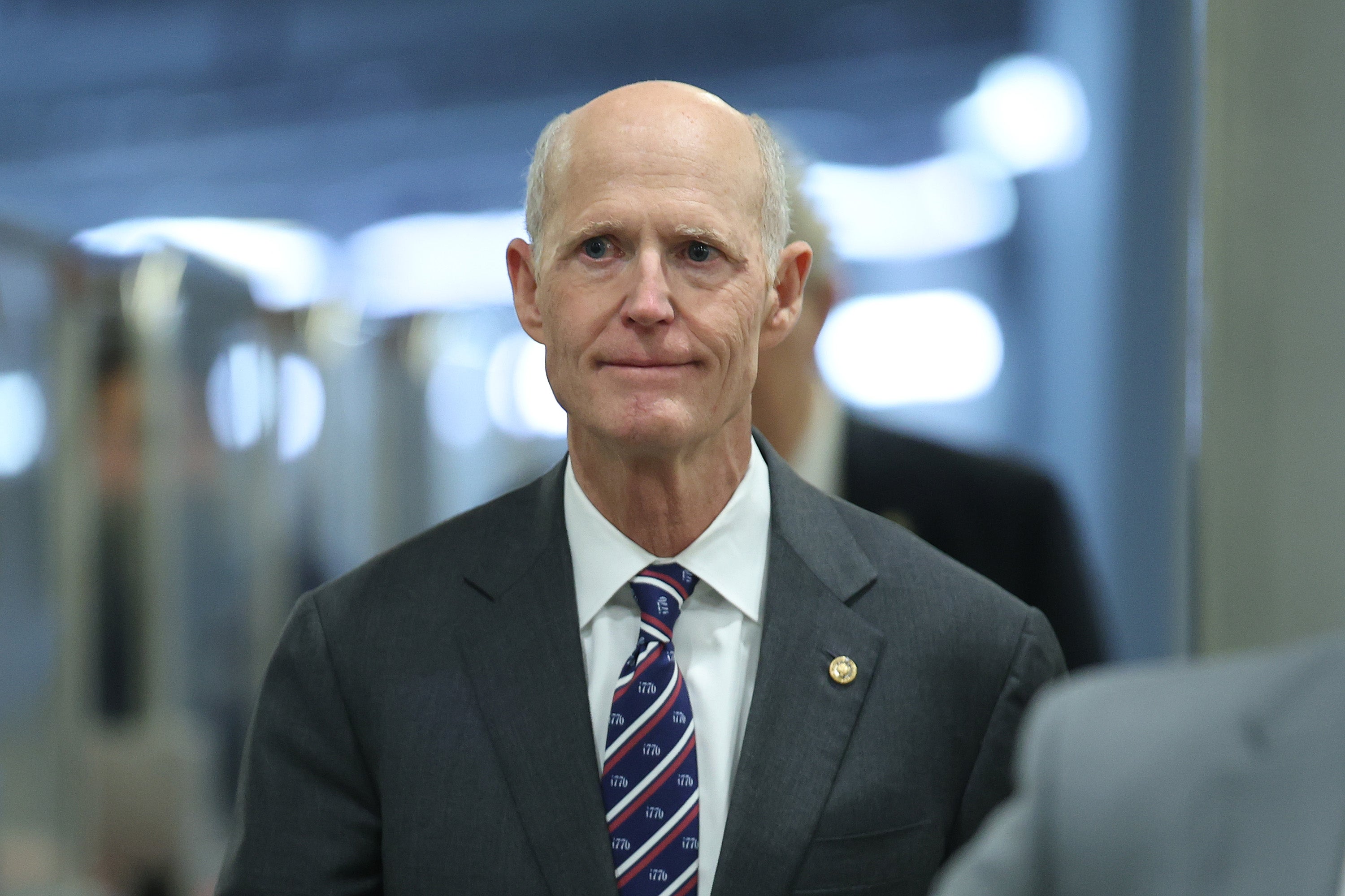 US Senator Rick Scott at the US Capitol on January 30 in Washington, DC
