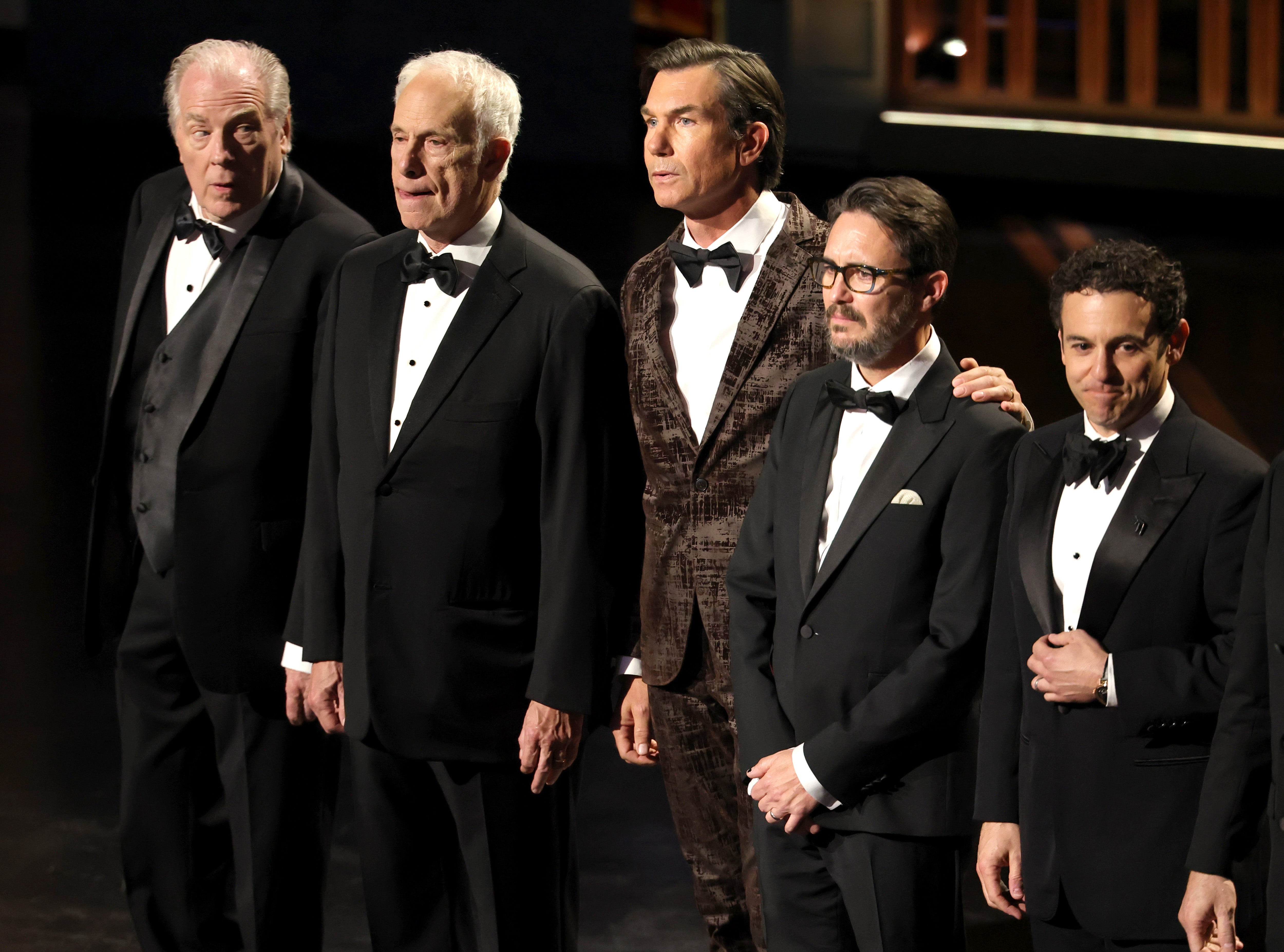Jerry O'Connell (third to the right) paid tribute to beloved director Rob Reiner at the 2026 Oscars