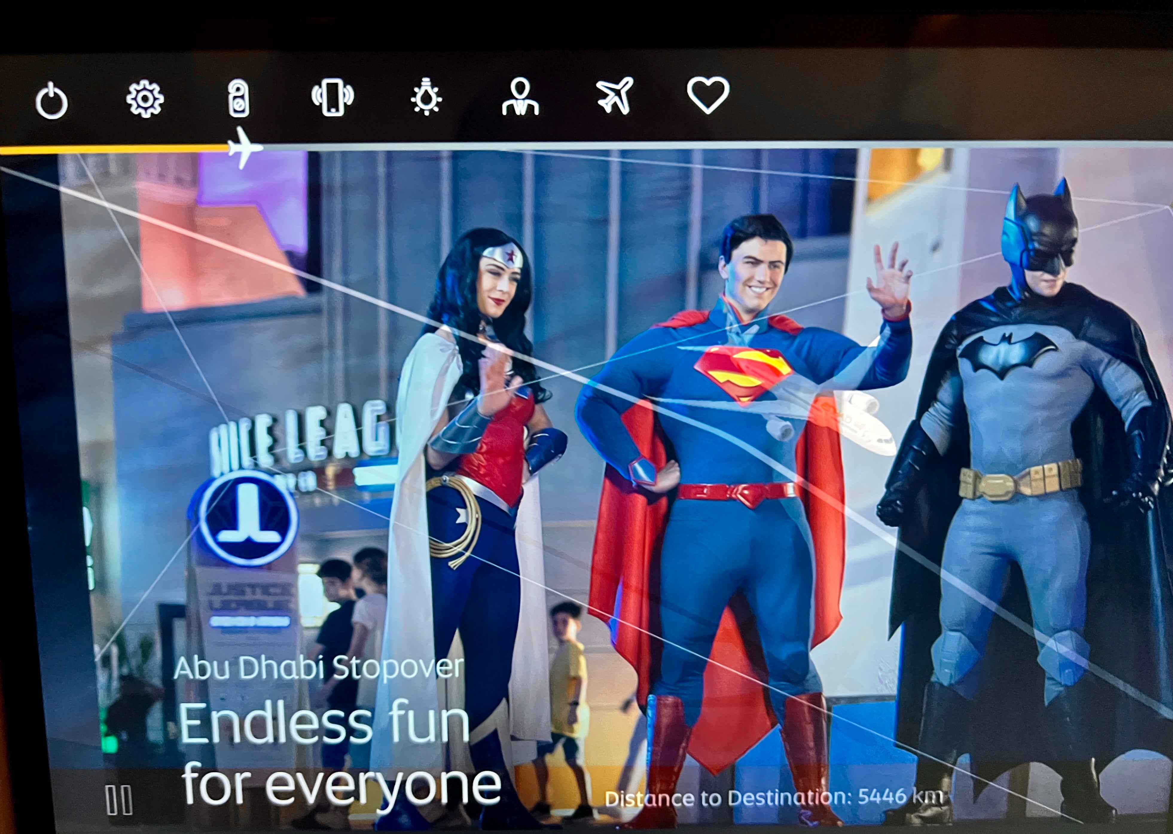 Fun fact? Abu Dhabi stopover promotion on Etihad in-flight entertainment