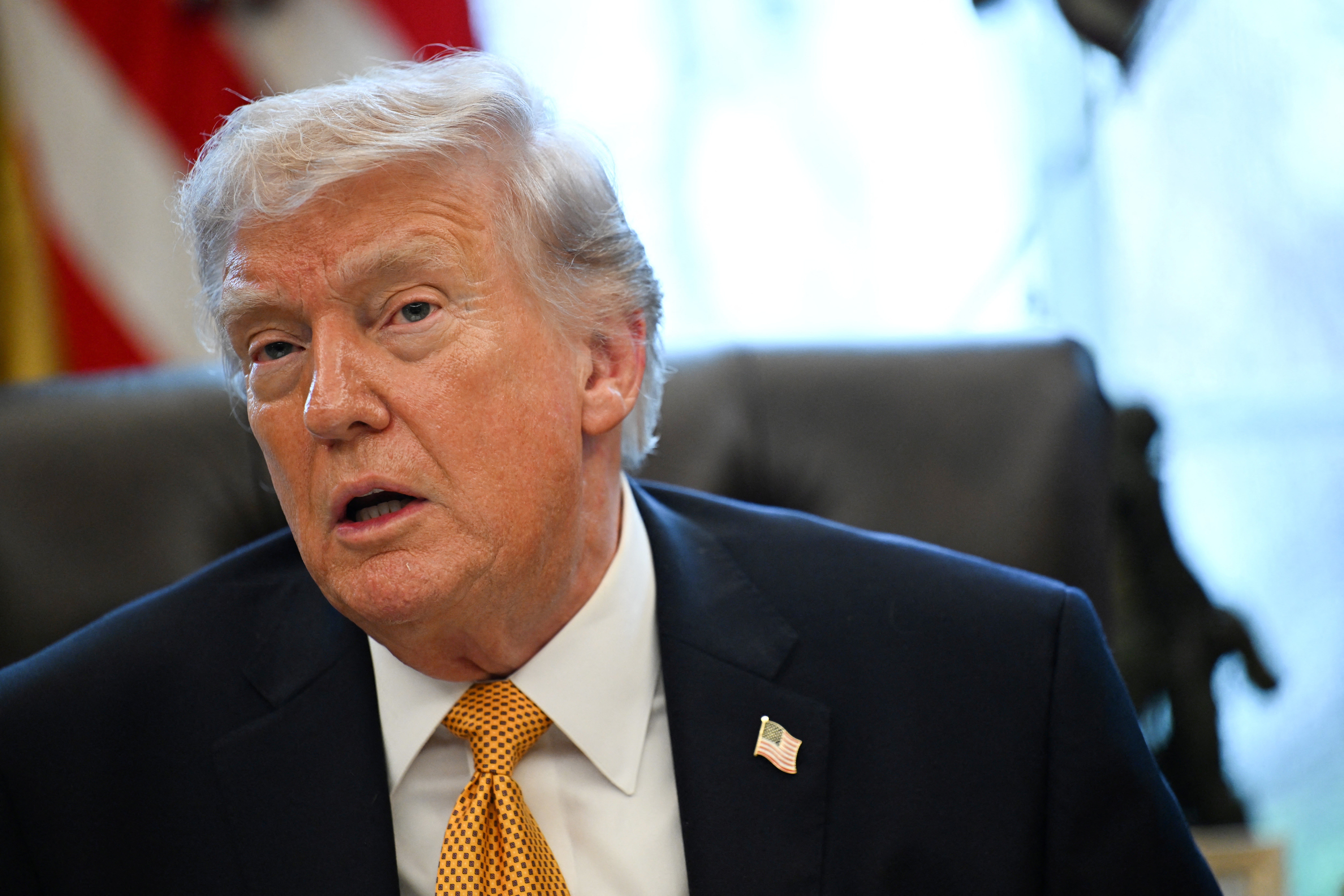 White House press secretary Karoline Leavitt said Wednesday that the Jones Act waiver would help ‘mitigate the short-term disruptions to the oil market’