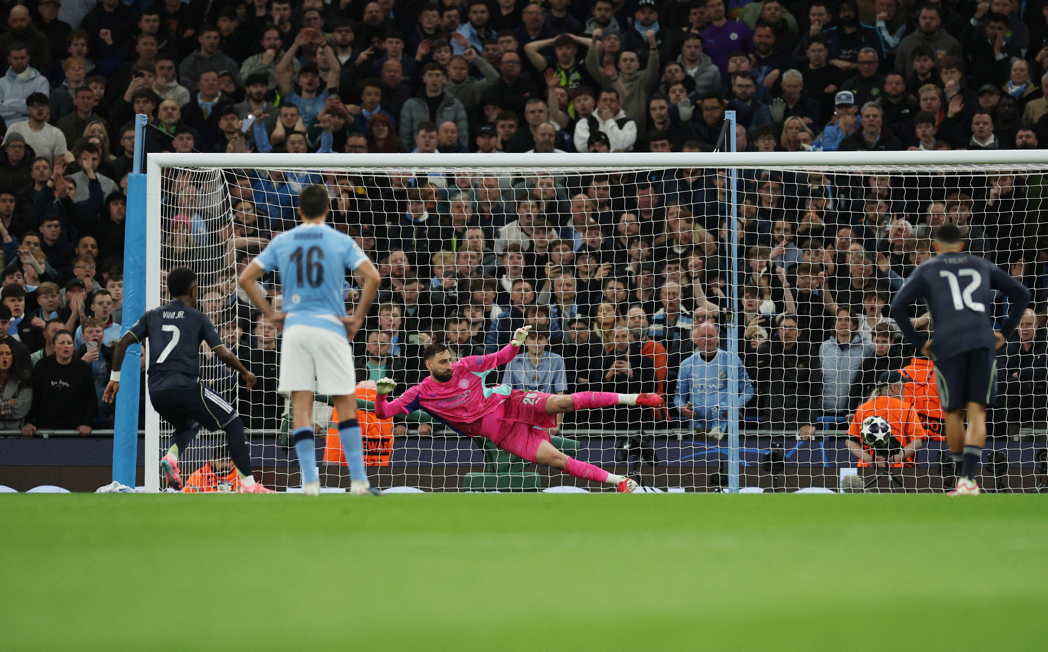 Vinicius Jr stroked home the opener from the penalty spot