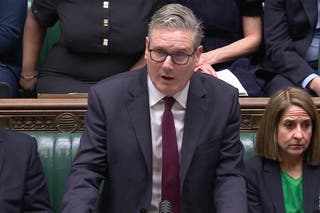 Sir Keir Starmer is facing MPs at PMQs today