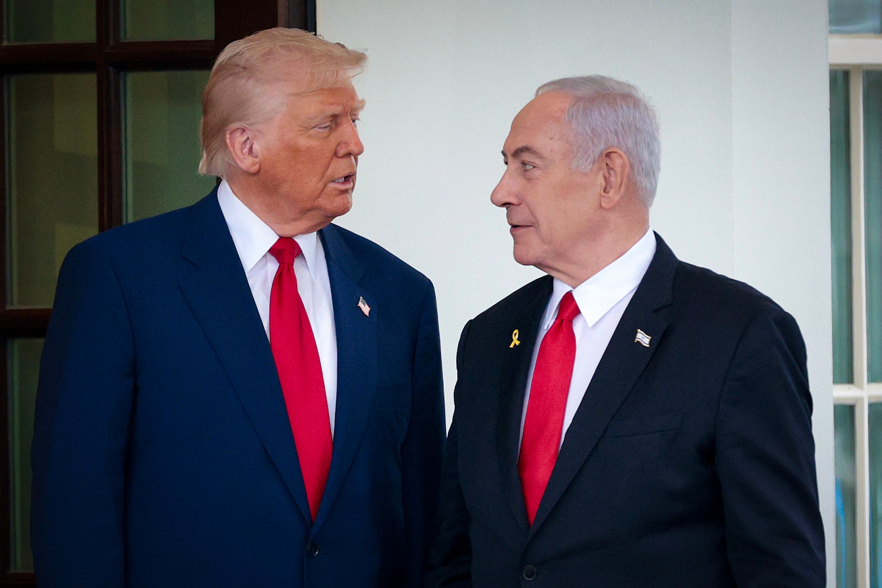 Mr Trump is said to have overruled Mr Netanyahu’s idea to call for an uprising