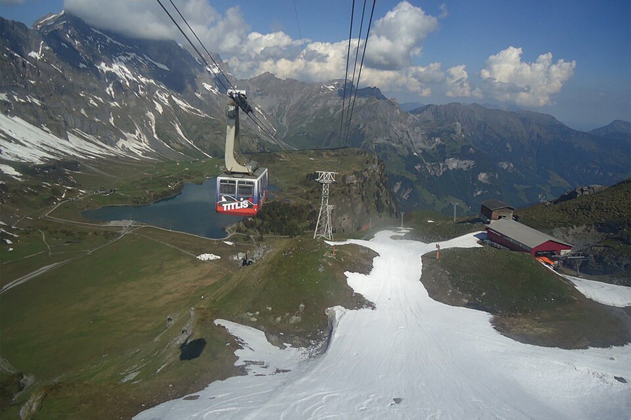 A gondola cabin crashed to the ground on Wednesday morning in Engelberg, a popular ski resort in central Switzerland