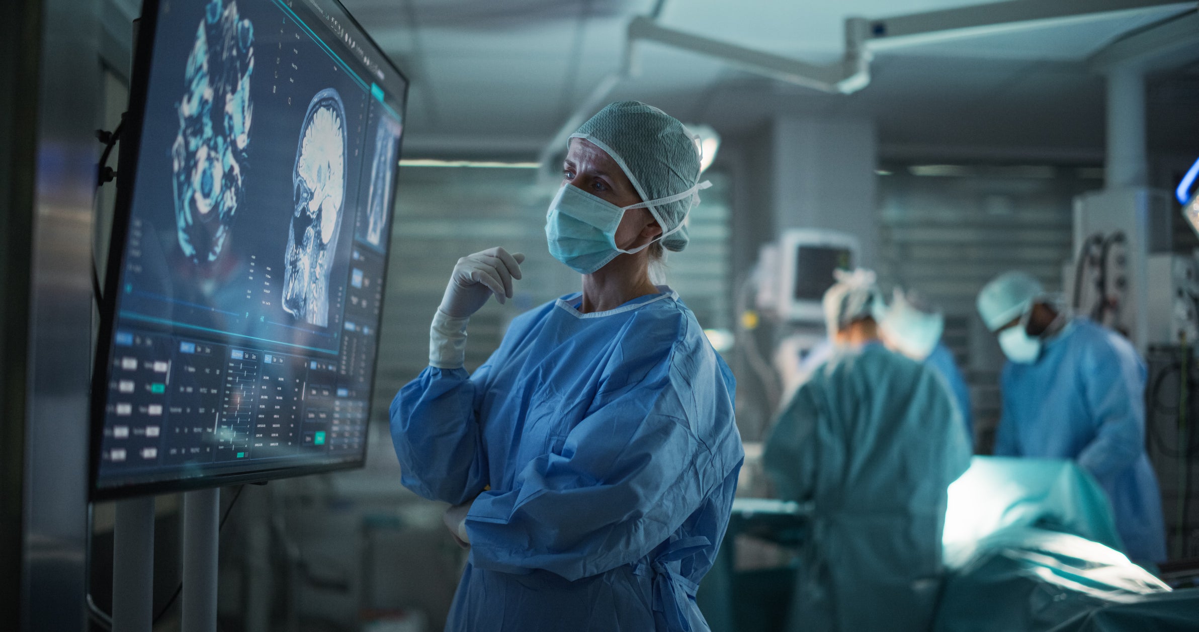 The artificial intelligence was used to help with the brain surgery
