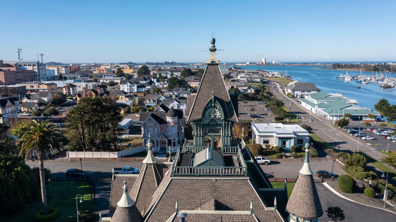 Eureka is a coastal city on Humboldt Bay