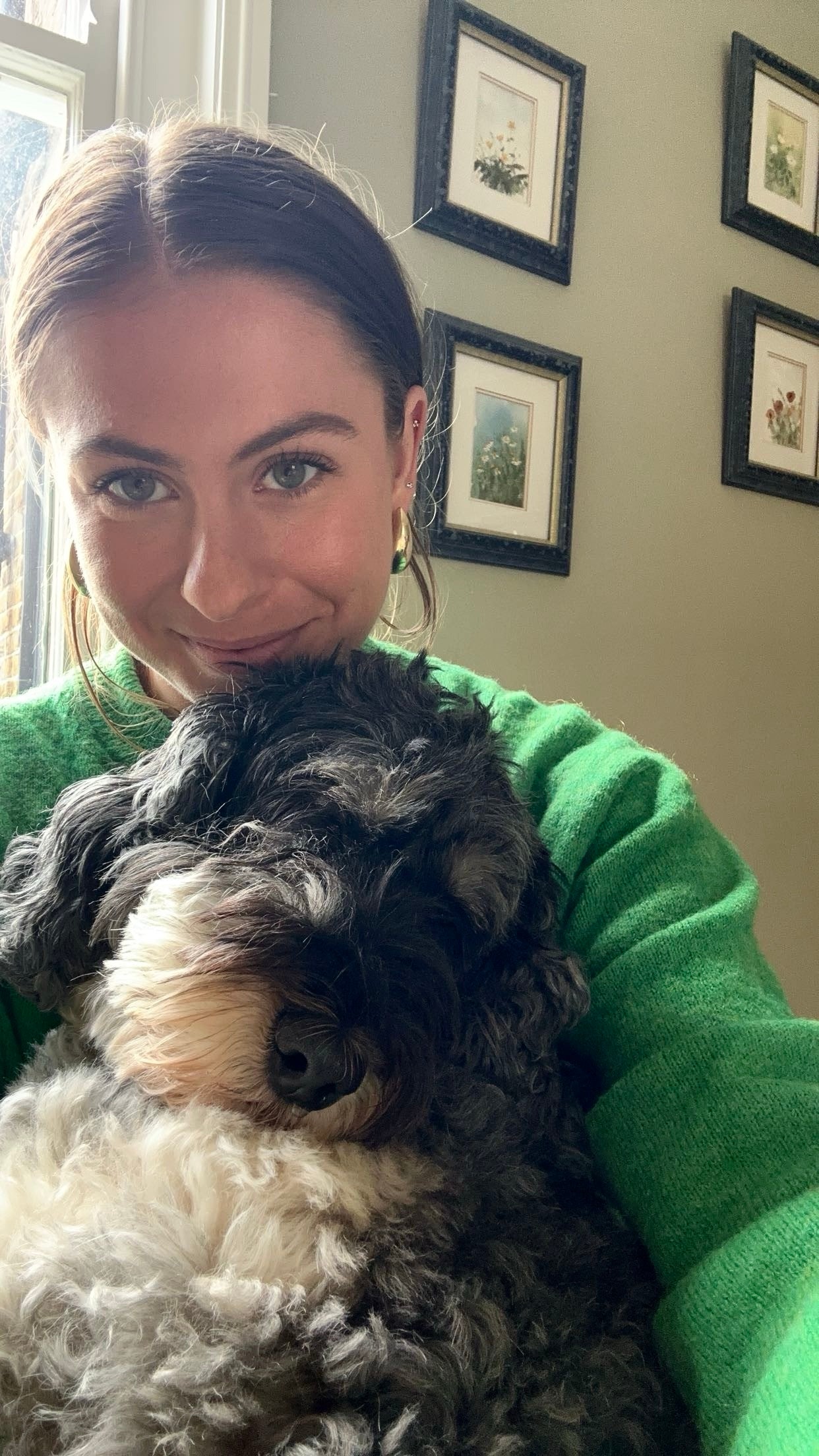 Conked out: Lydia and Elvis asleep last Easter