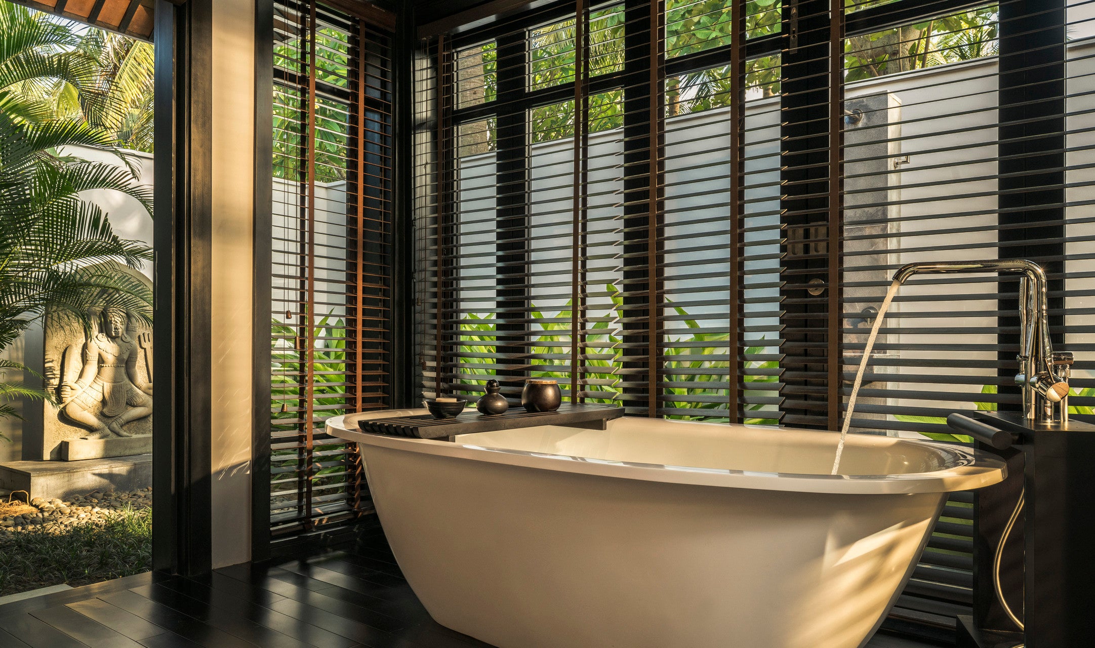 Bathrooms are exquisite in the Nam Hai villas