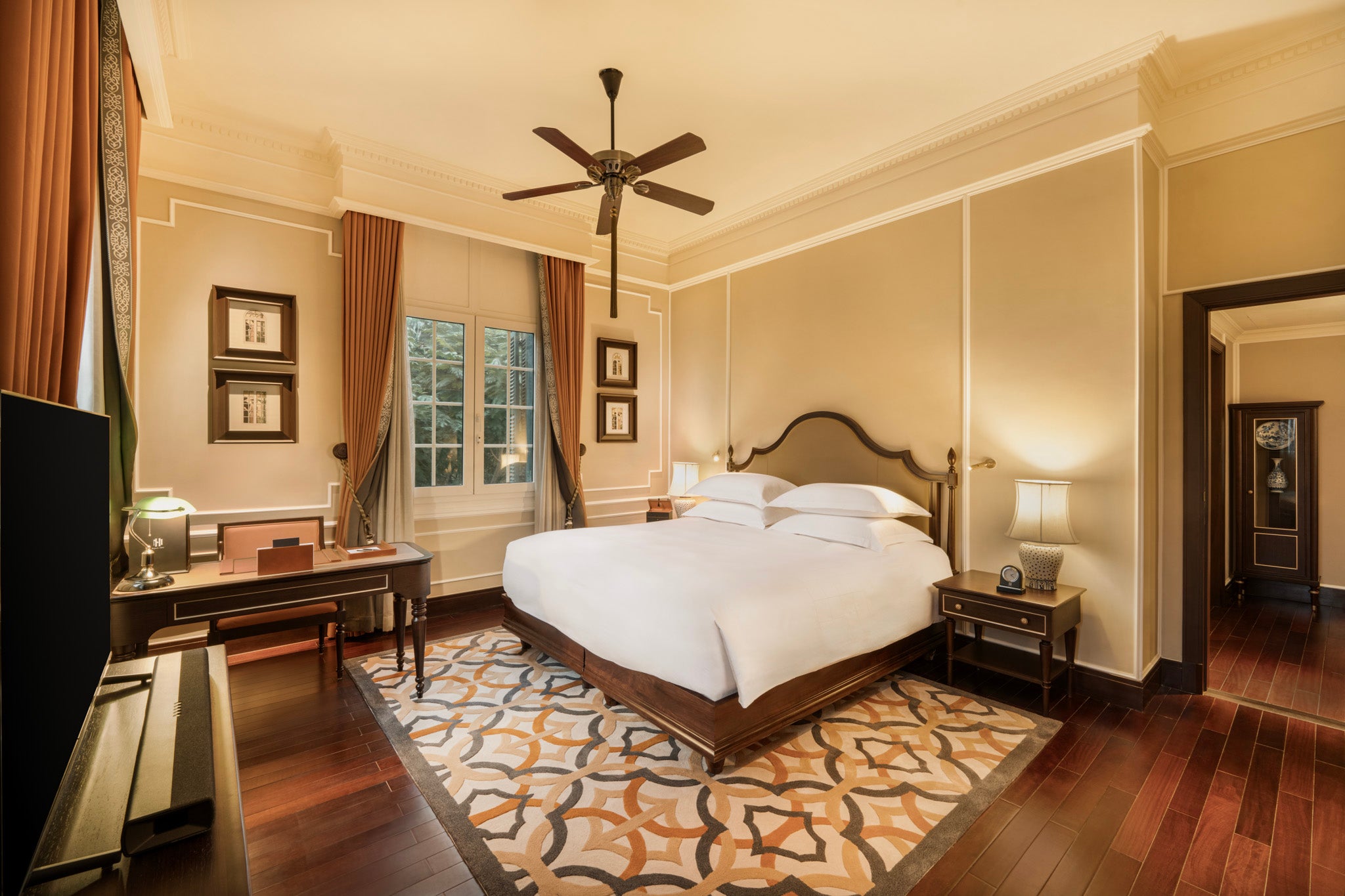 The Charlie Chaplin suite is among the rooms named after celebrity guests