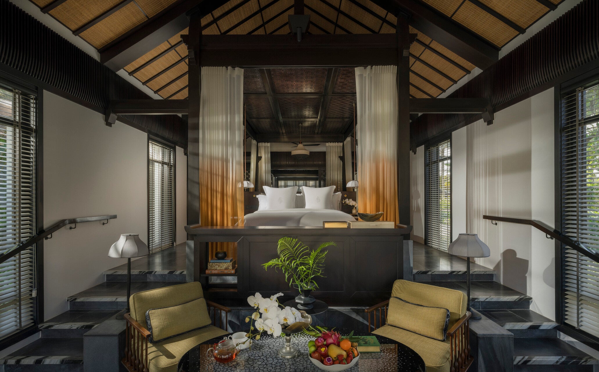 There are 60 beach villas at the resort