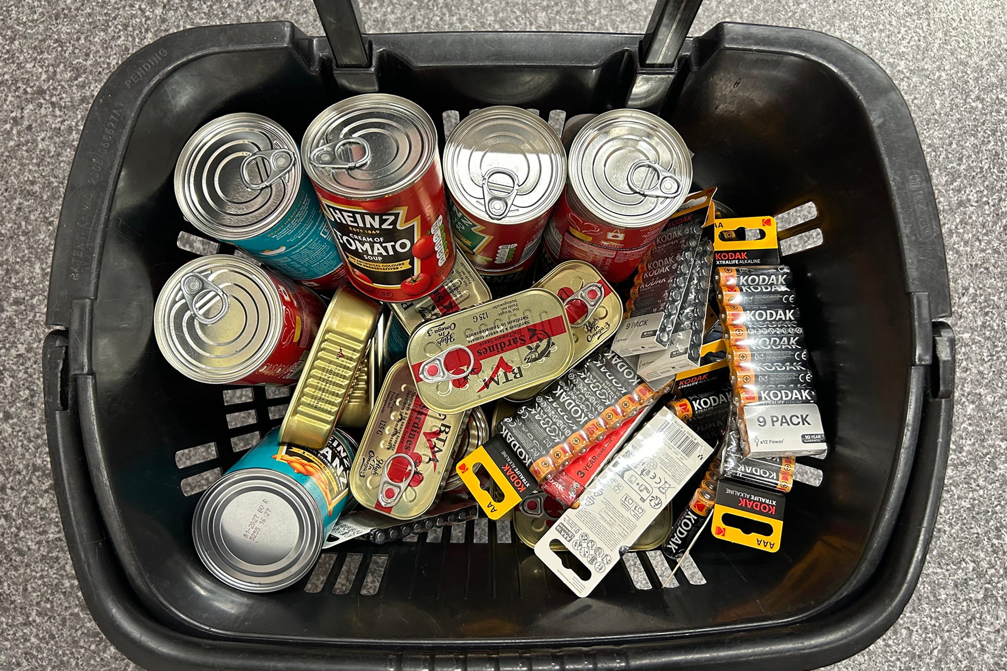 Just one of the tinned food grabs I’ve done this week in case of food shortages