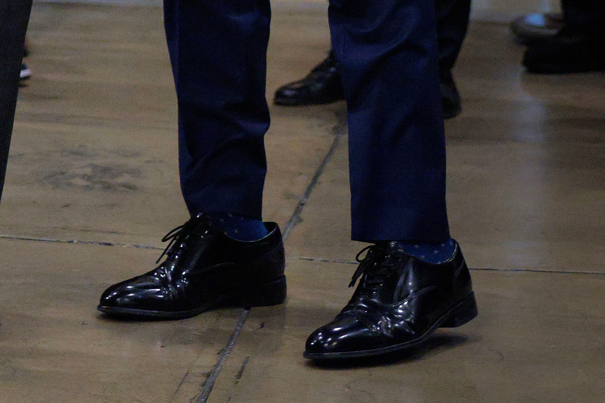 Trump’s beloved - and sometimes oversized - shoes that he gifts to his MAGA friends aren’t even made in America