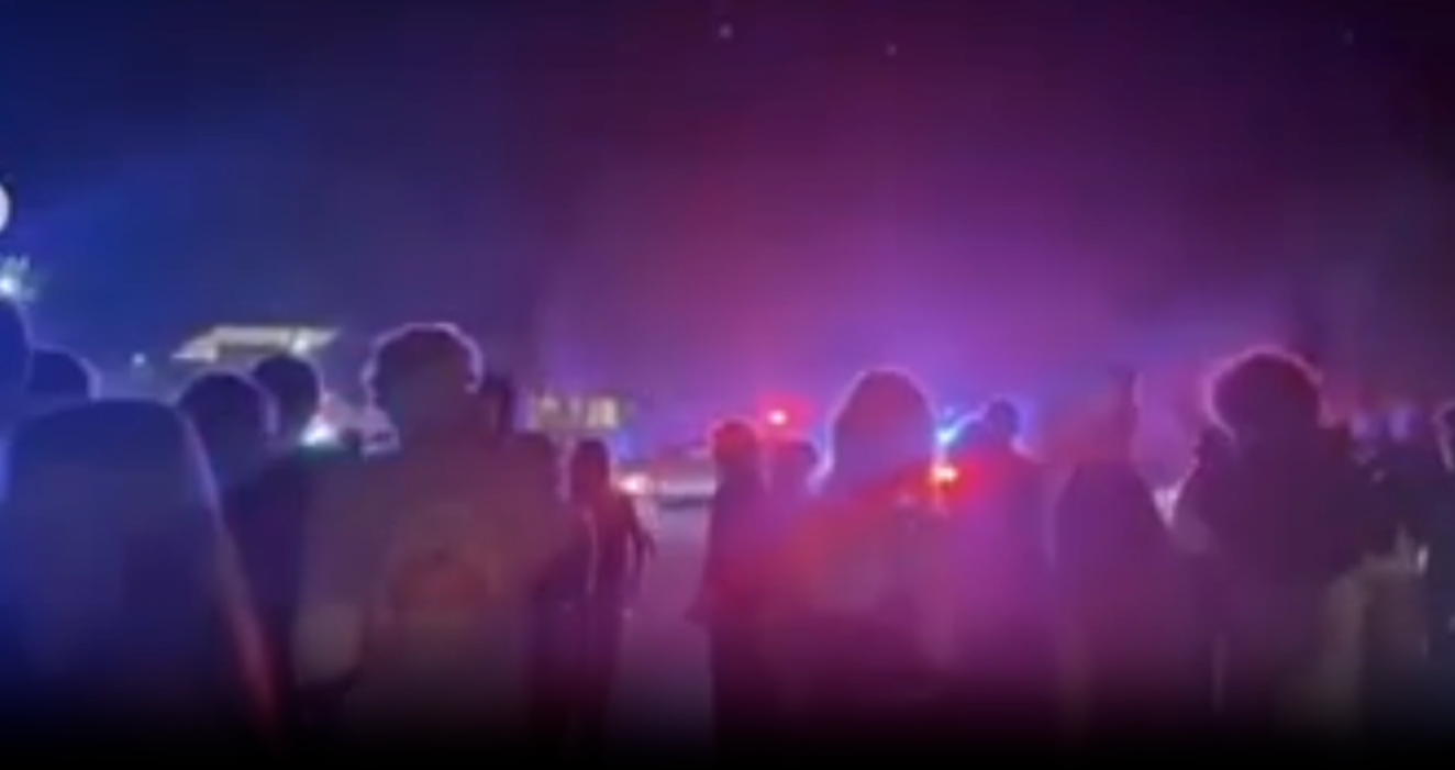 Photos from the scene of large house party in California where over 100 teens attended. Two adults were charged in connection to the event