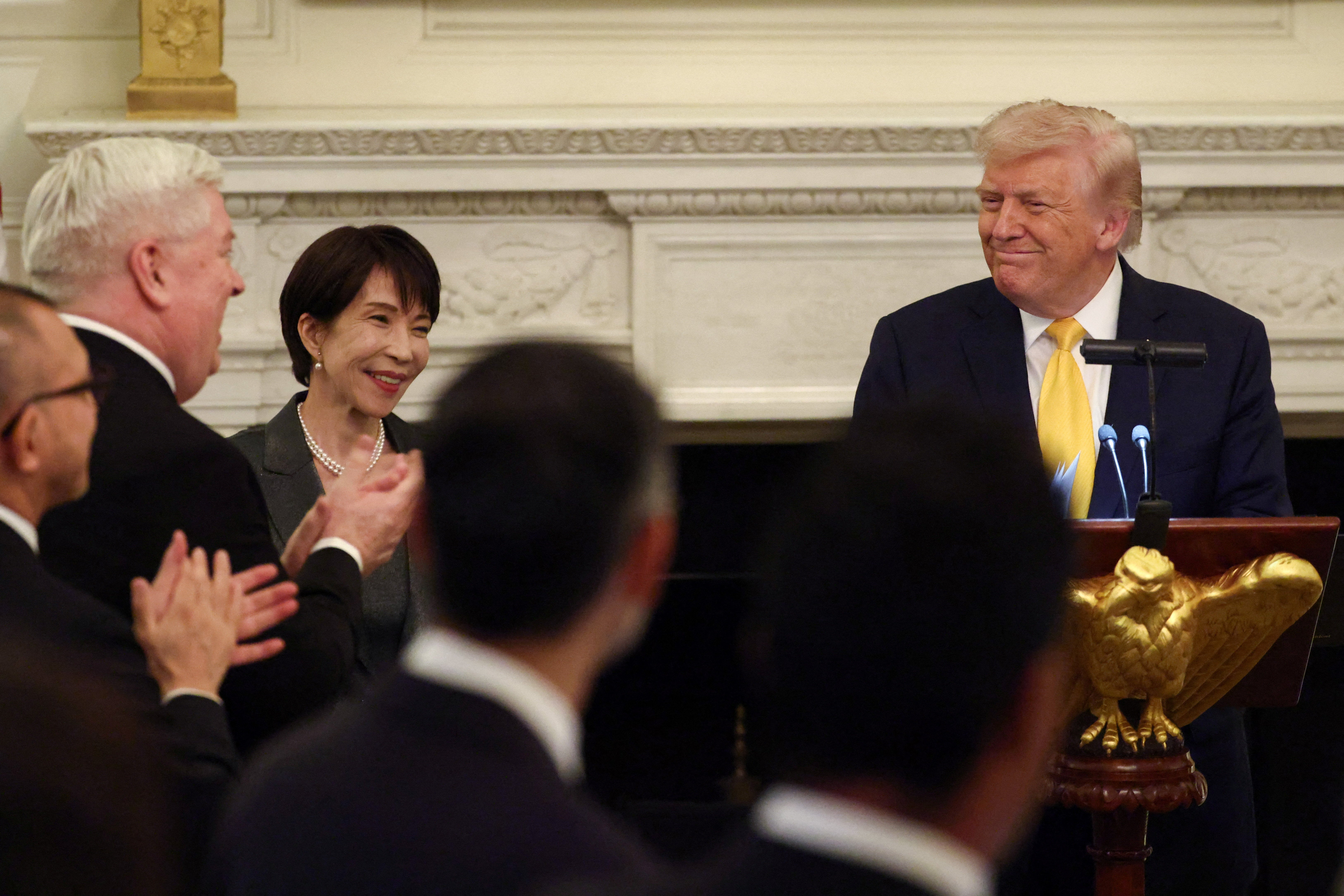 At a White House dinner event Thursday evening the prime minister praised Trump and even wish his youngest son, Barron Trump, a preemptive ‘happy birthday ahead of his 20th birthday on Friday