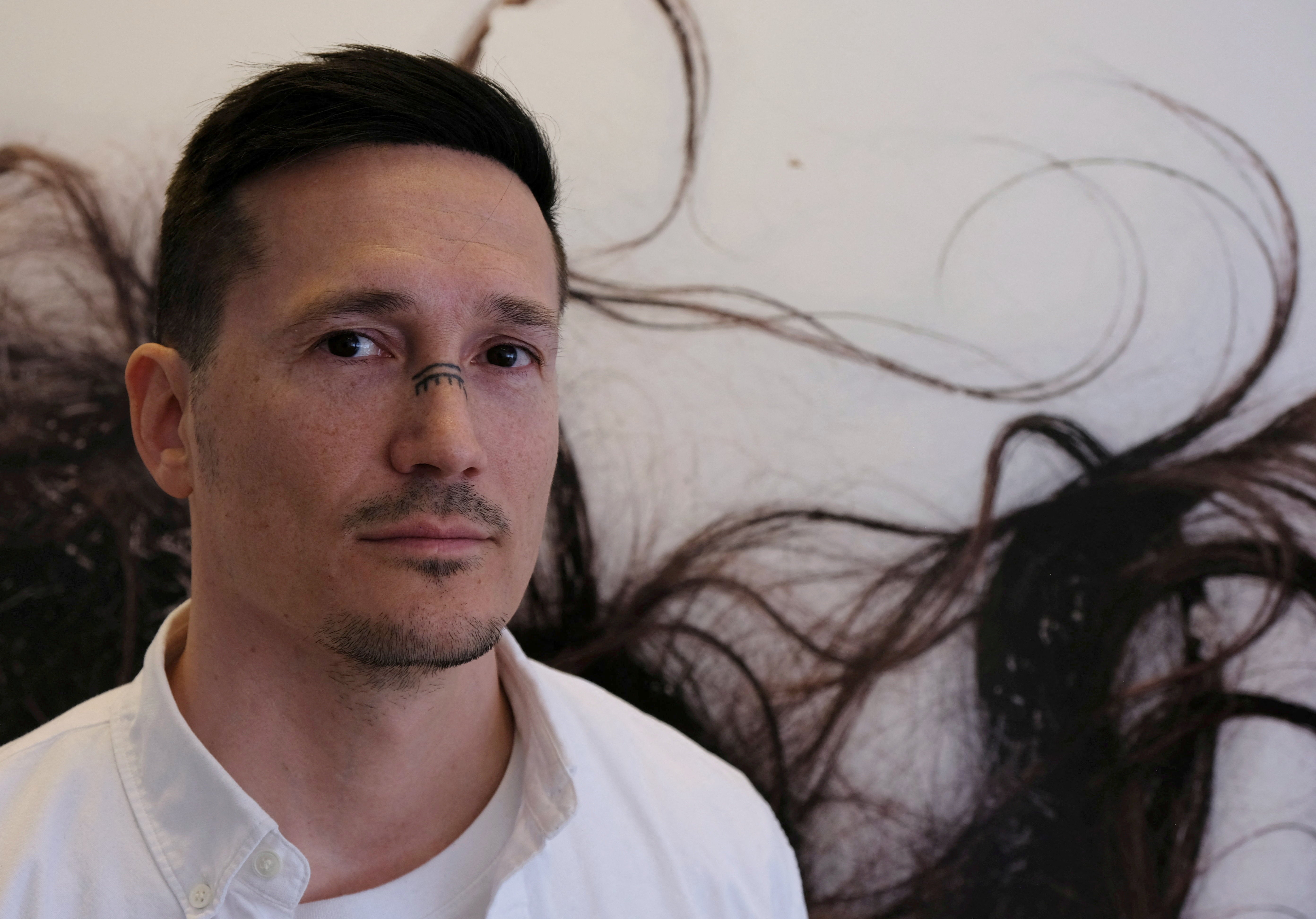 Juno Berthelsen, 43, is running for the opposition and pro-independence Naleraq party