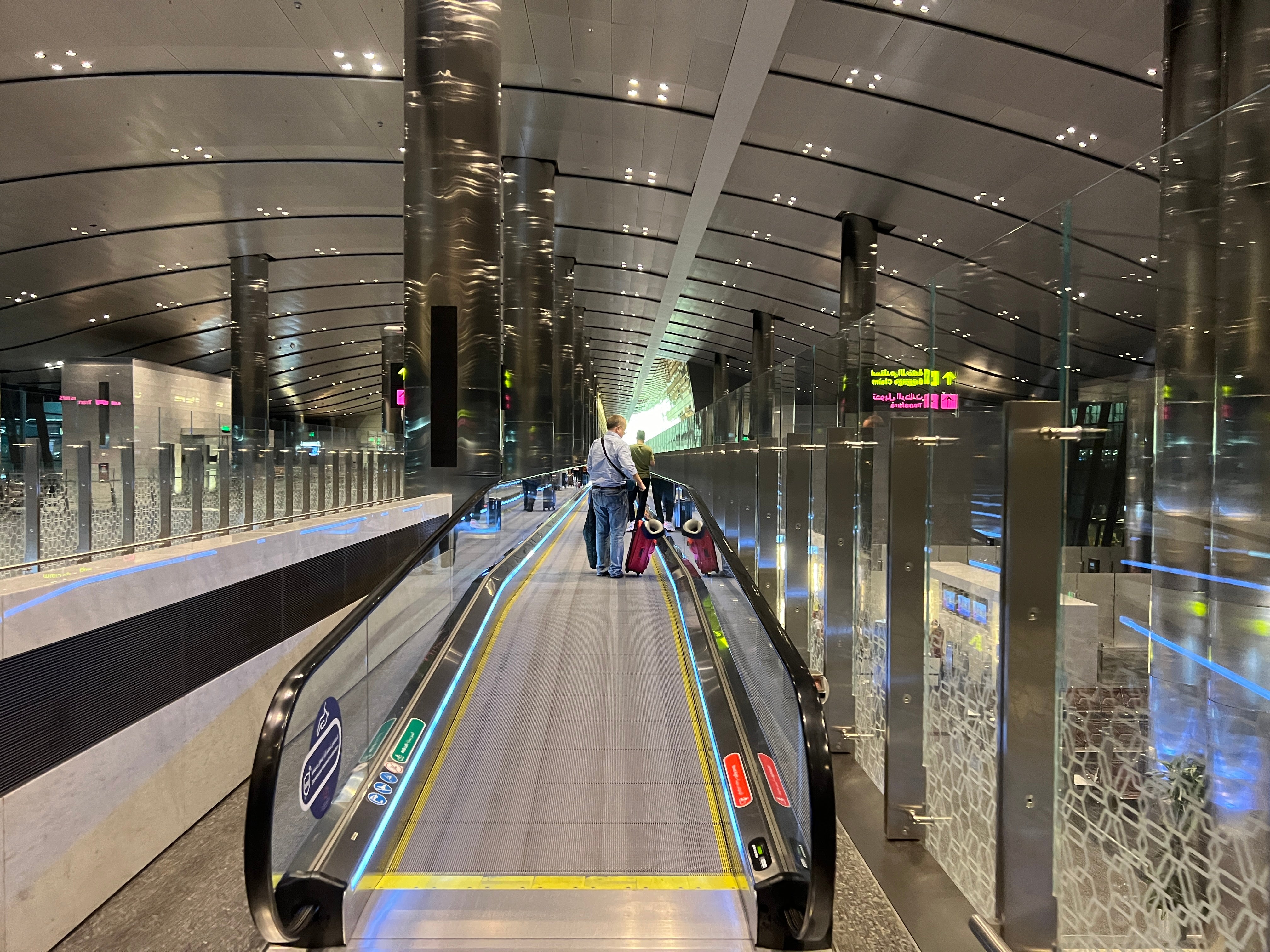 Twilight zone: Doha airport in Qatar