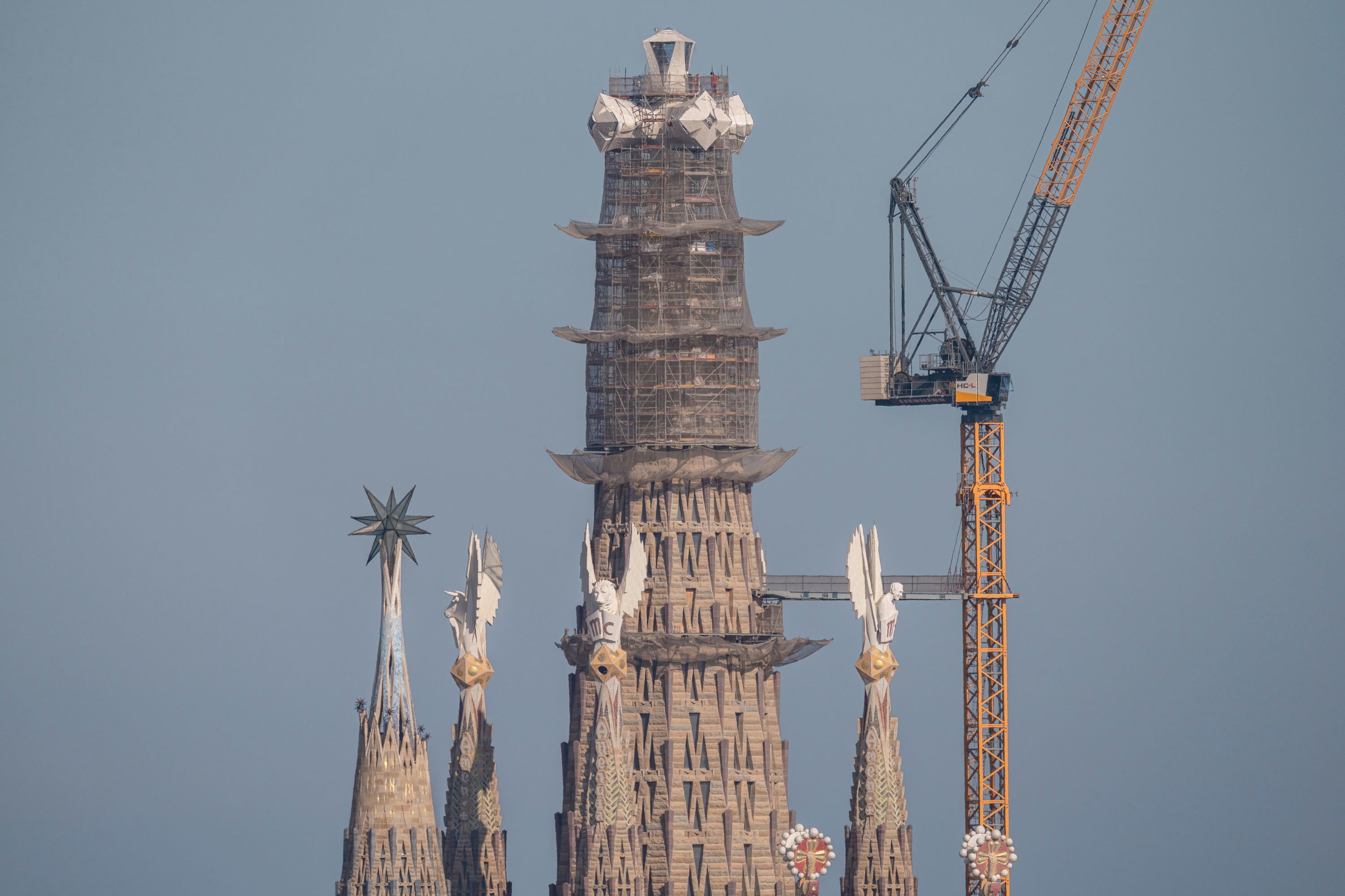 The silhouette of the Sagrada Família has constantly changed over the past century