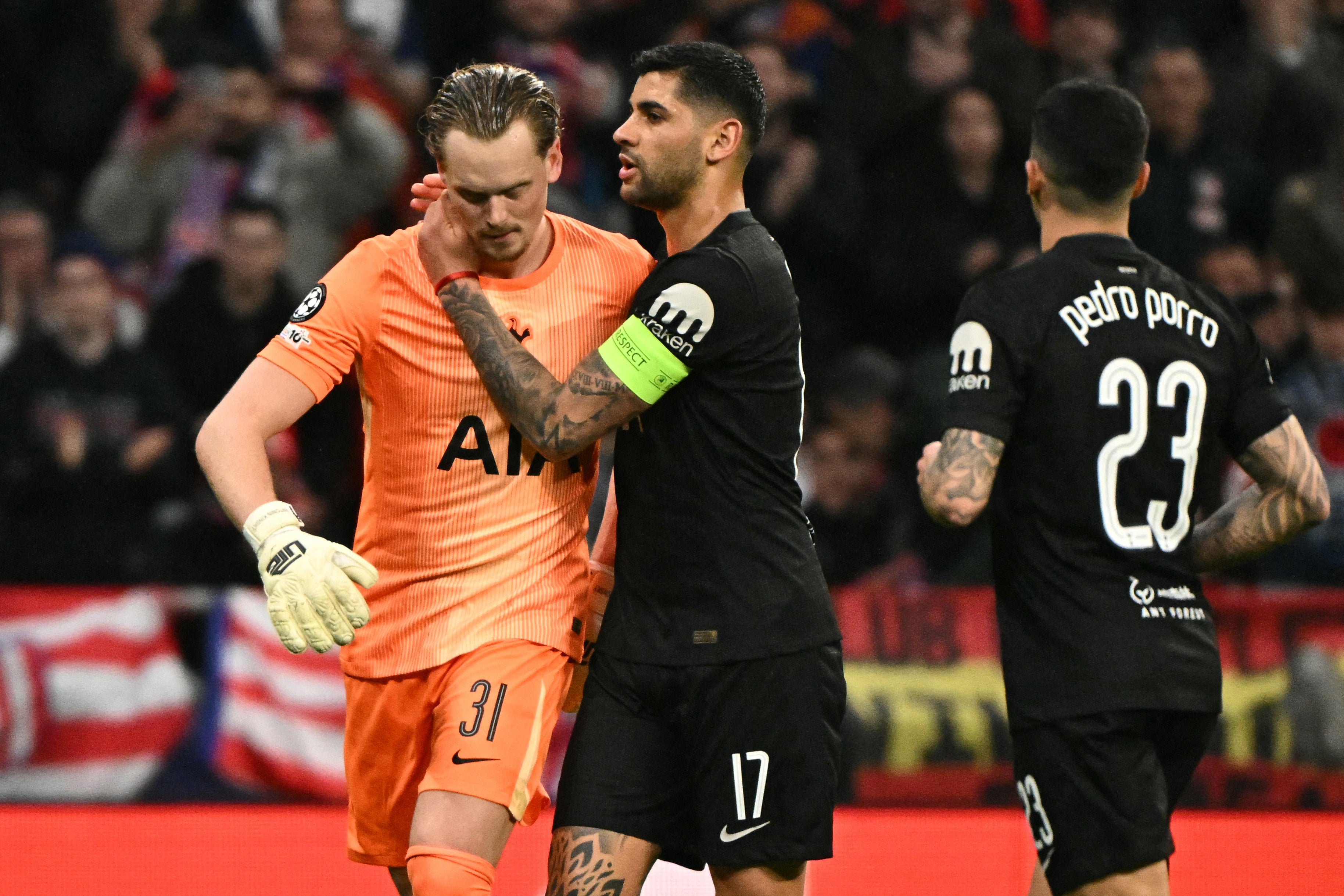 Kinsky endured a nightmare evening against Atletico Madrid in March