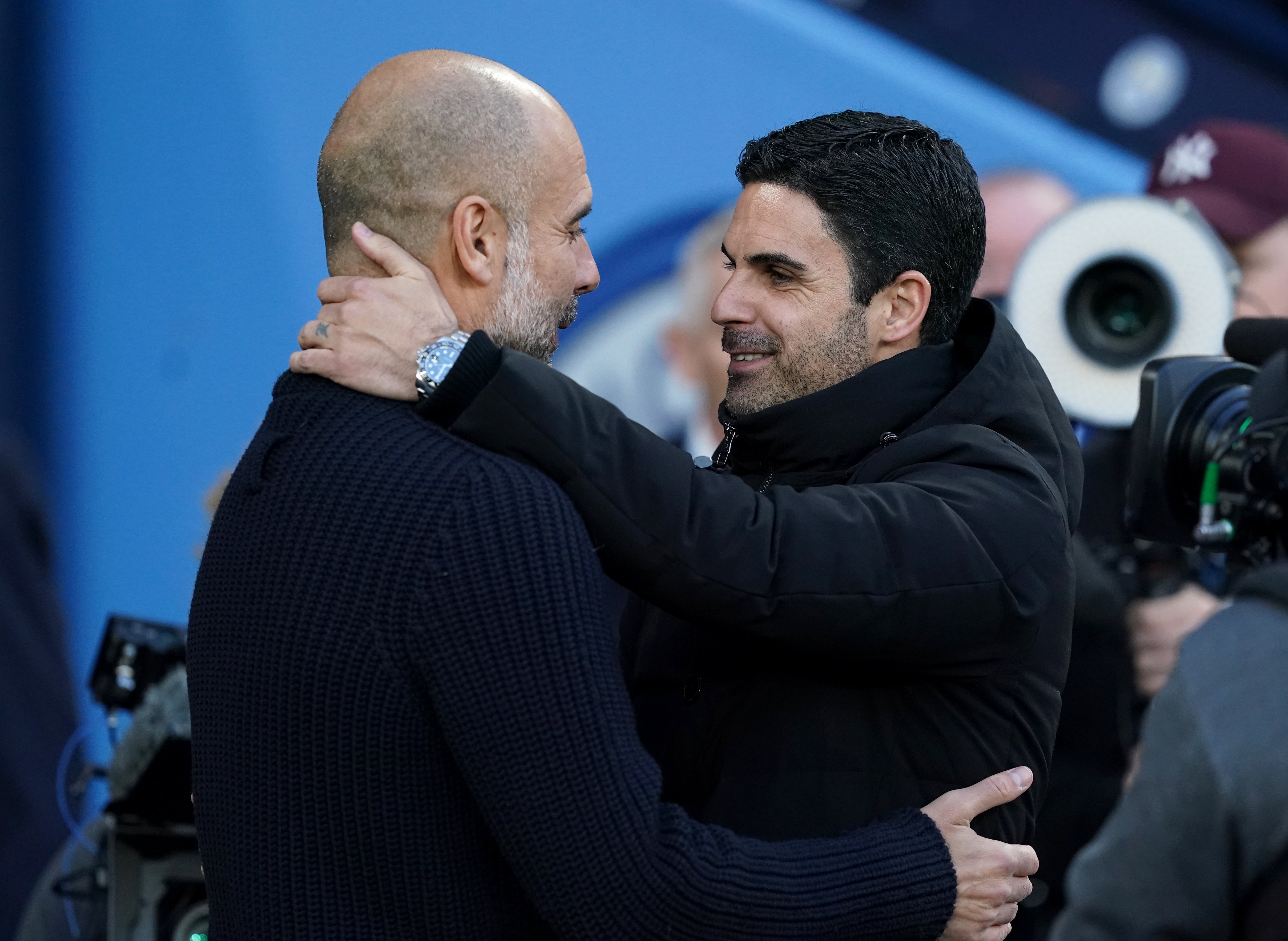 Manchester City manager Pep Guardiola previously had Arteta as his assistant