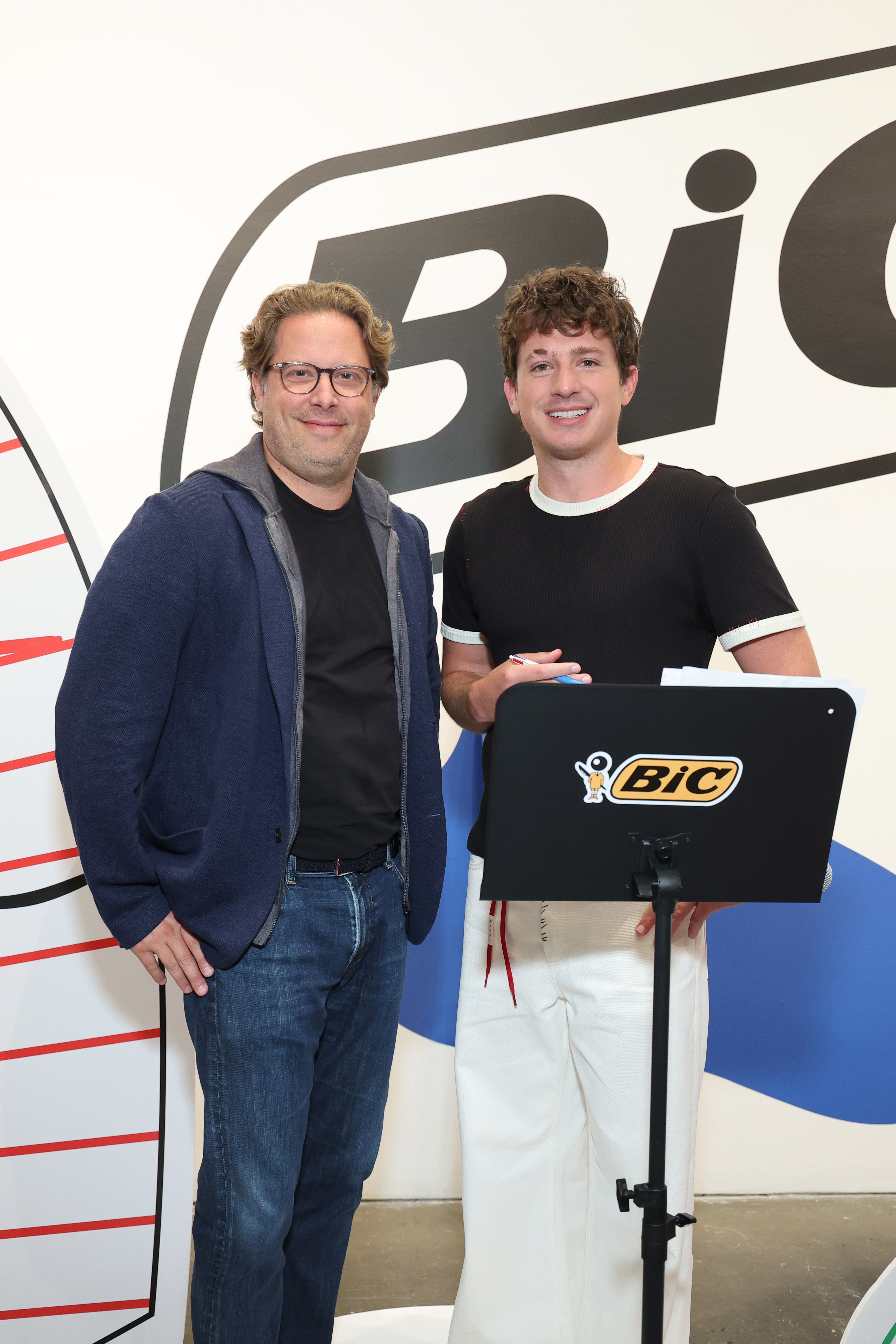 Gonzalve Bich (left) and singer-songwriter Charlie Puth, who hosted Bic's 'Creativity Camp' in August 2024. Bich and his two brothers have launched an attempt to regain possession of a 15th century artwork they claim was stolen by the family chauffeur two decades ago