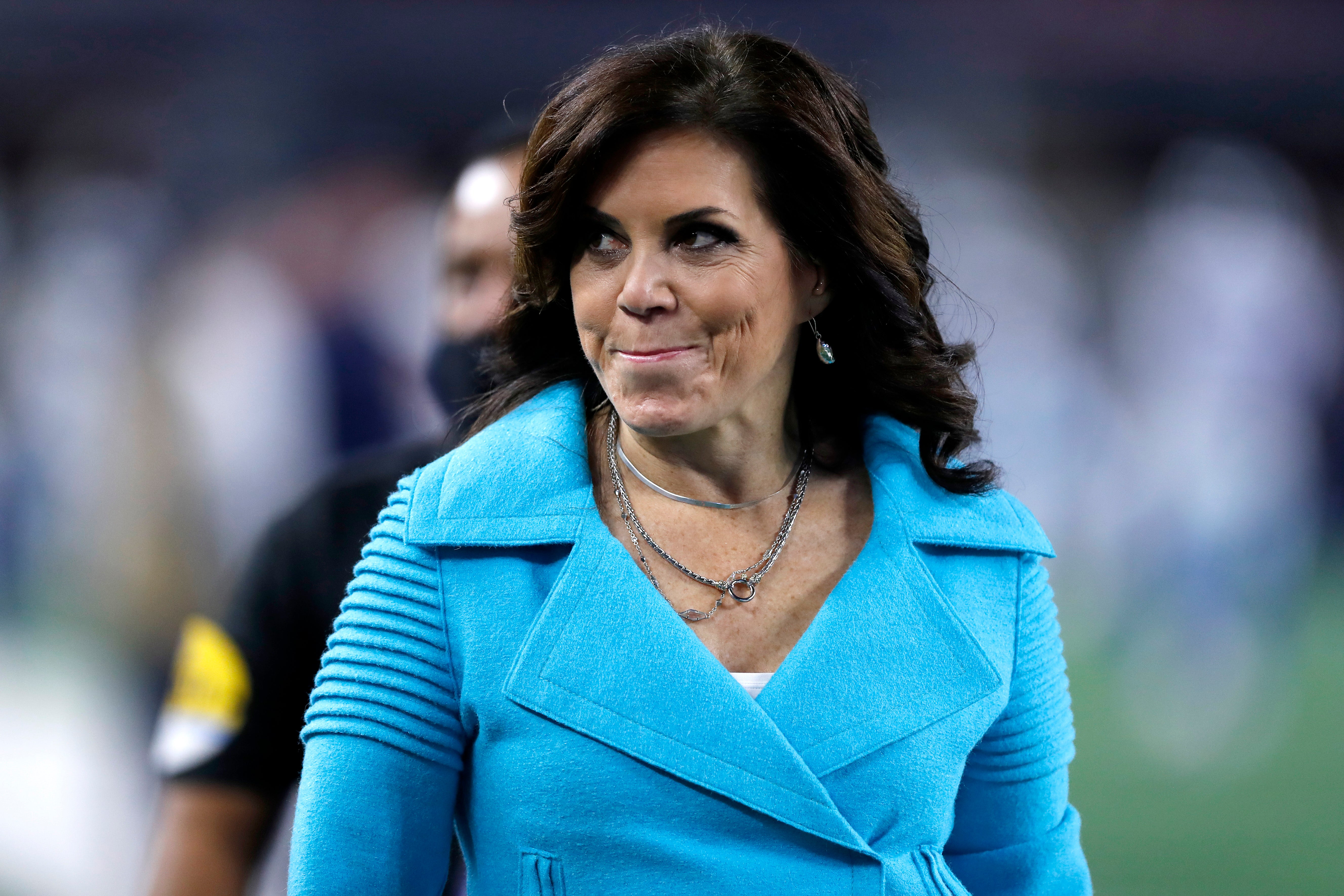 Republican ex-NFL reporter Michele Tafoya is hoping to flip Tina Smith’s Senate seat in Minnesota (Getty)