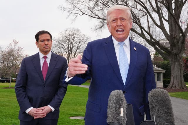 President Donald Trump and Secretary of State Marco Rubio