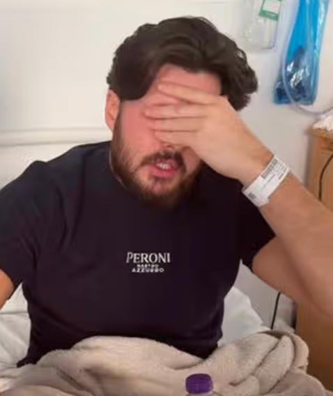 Mr Brook said he is being monitored for seizures in hospital