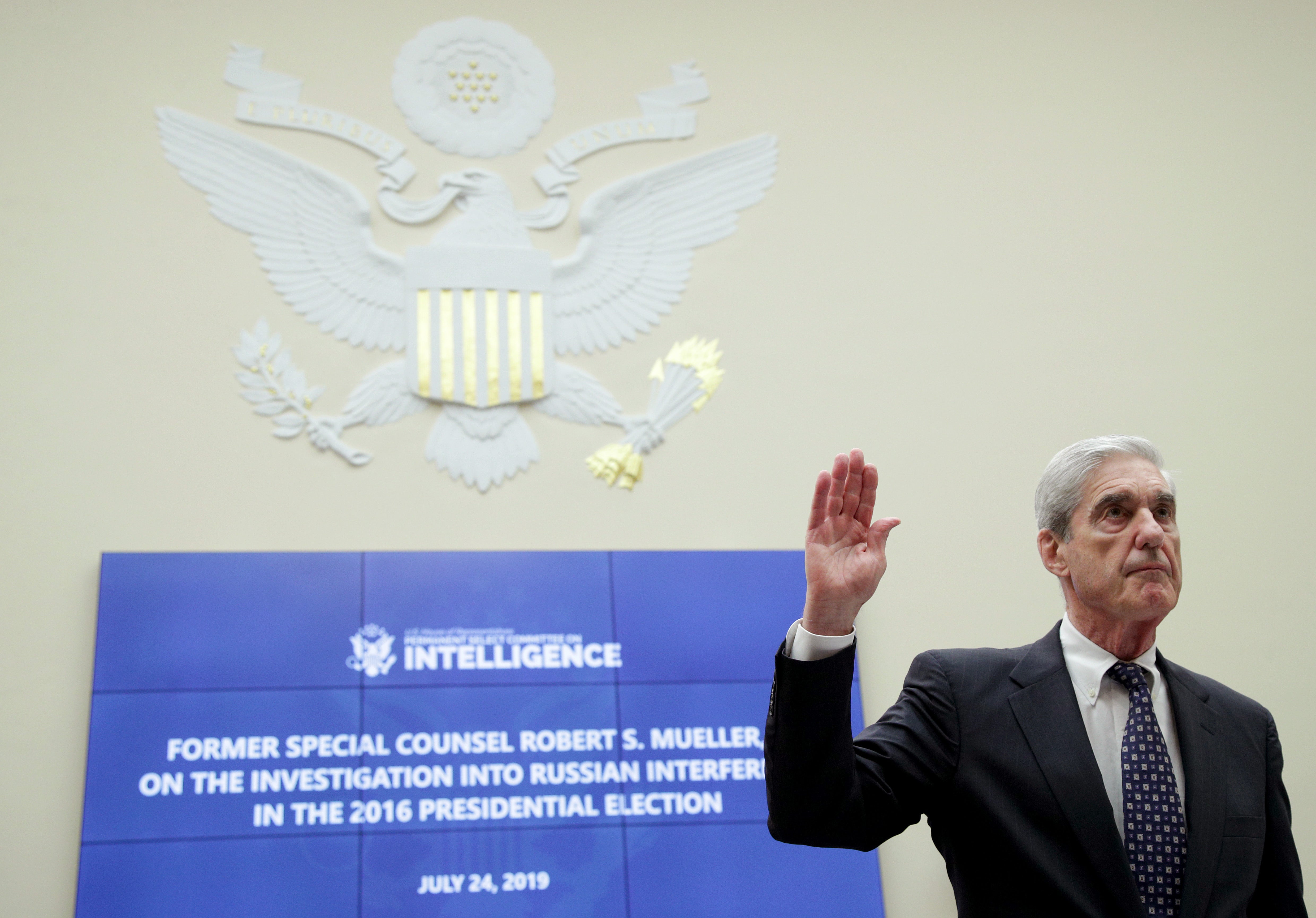 Mueller resigned from his position in the Justice Department in 2019 after releasing his findings of the investigation into Russian interference in the 2016 election