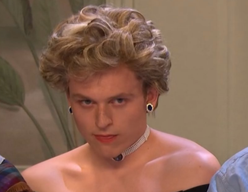 Jack Shep impersonates Princess Diana