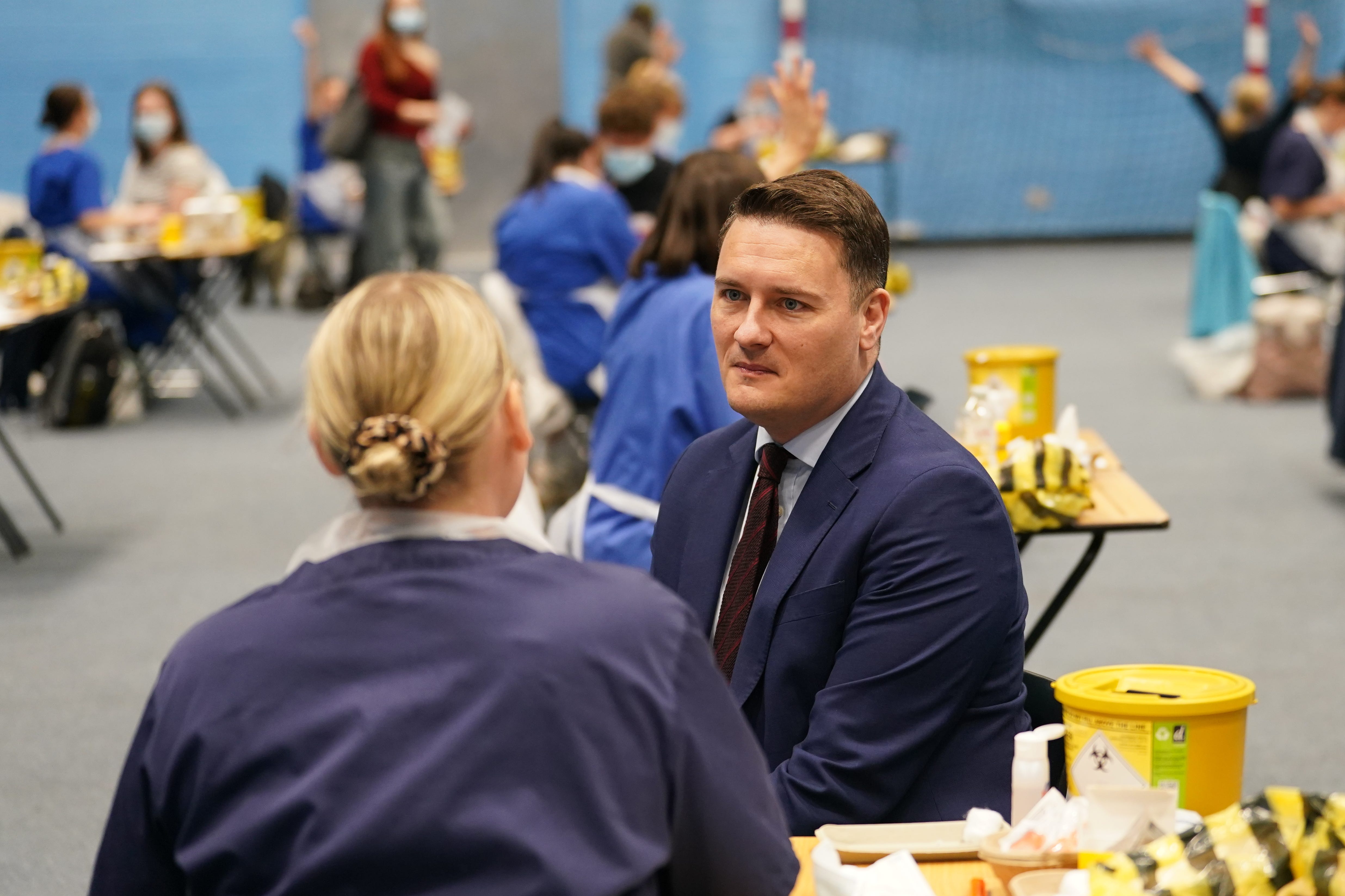 Health Secretary Wes Streeting during a visit to the University of Kent campus in Canterbury