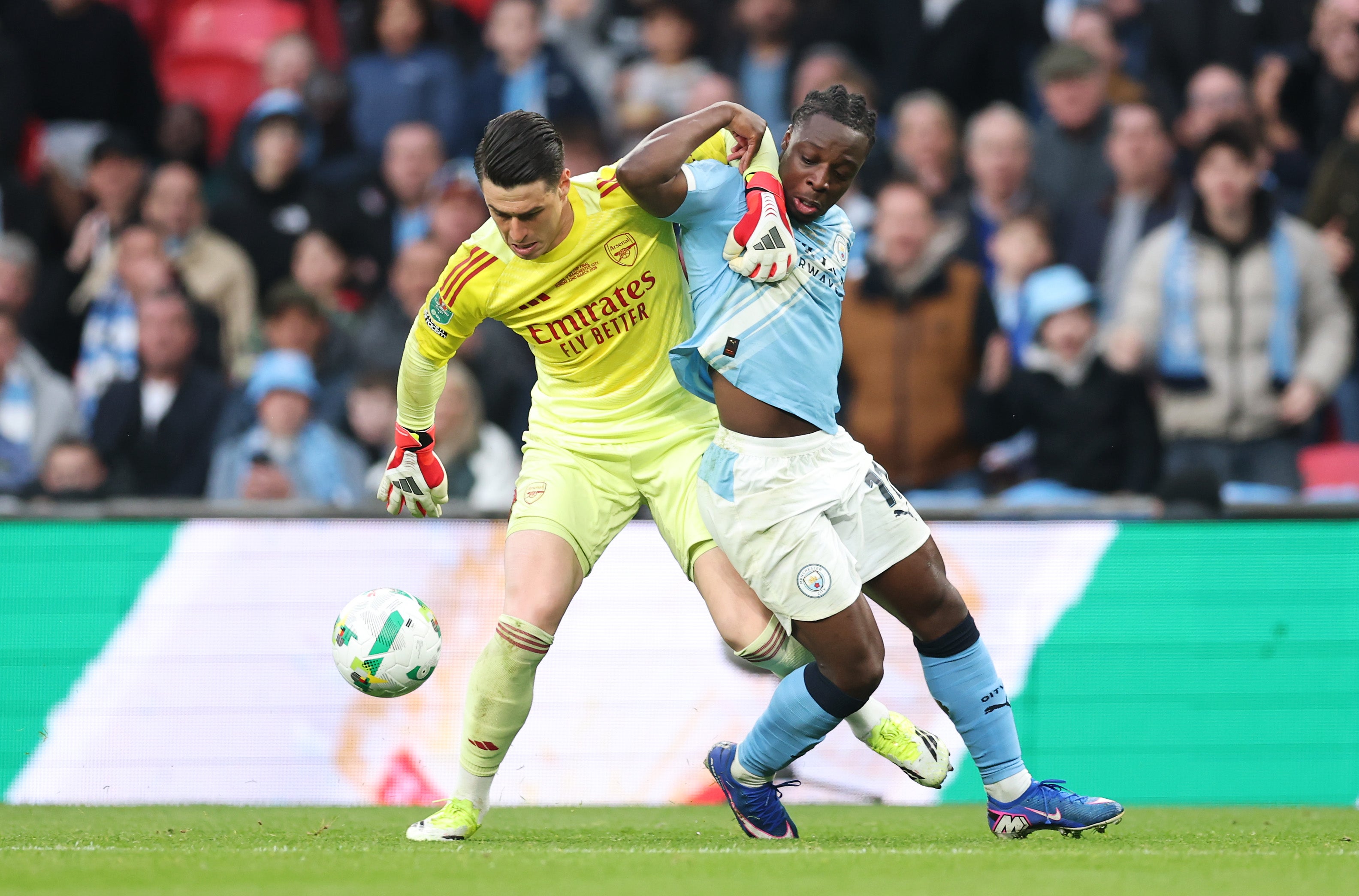Kepa Arrizabalaga had already got away with an out-of-box tangle with Jeremy Doku