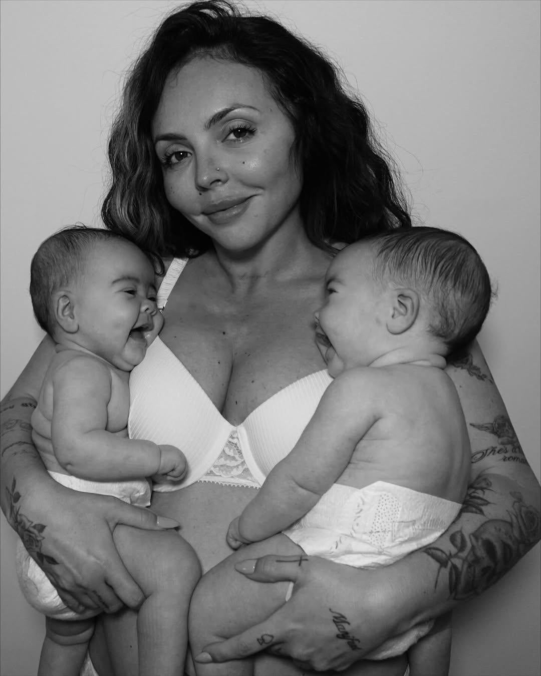 Jesy Nelson with her twins (Instagram/@jesynelson)
