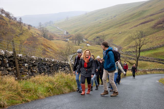 Climate minister Katie White on a site visit in Yorkshire, not far from her Leeds North West constituency (Shaun Curry)