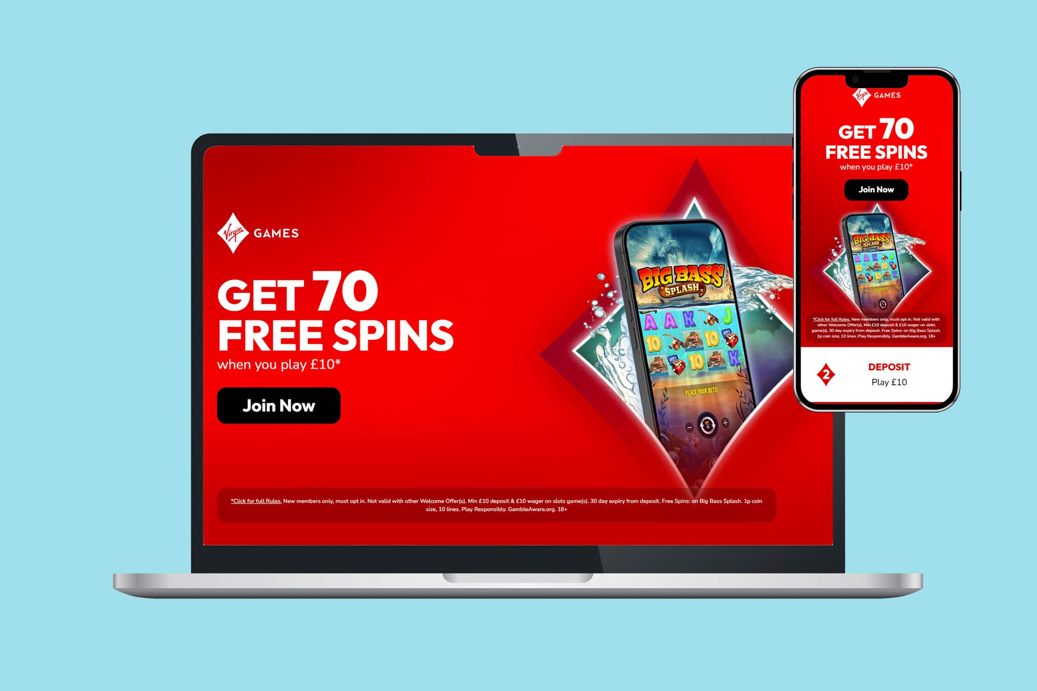 Virgin boasts a user-friendly design across all devices