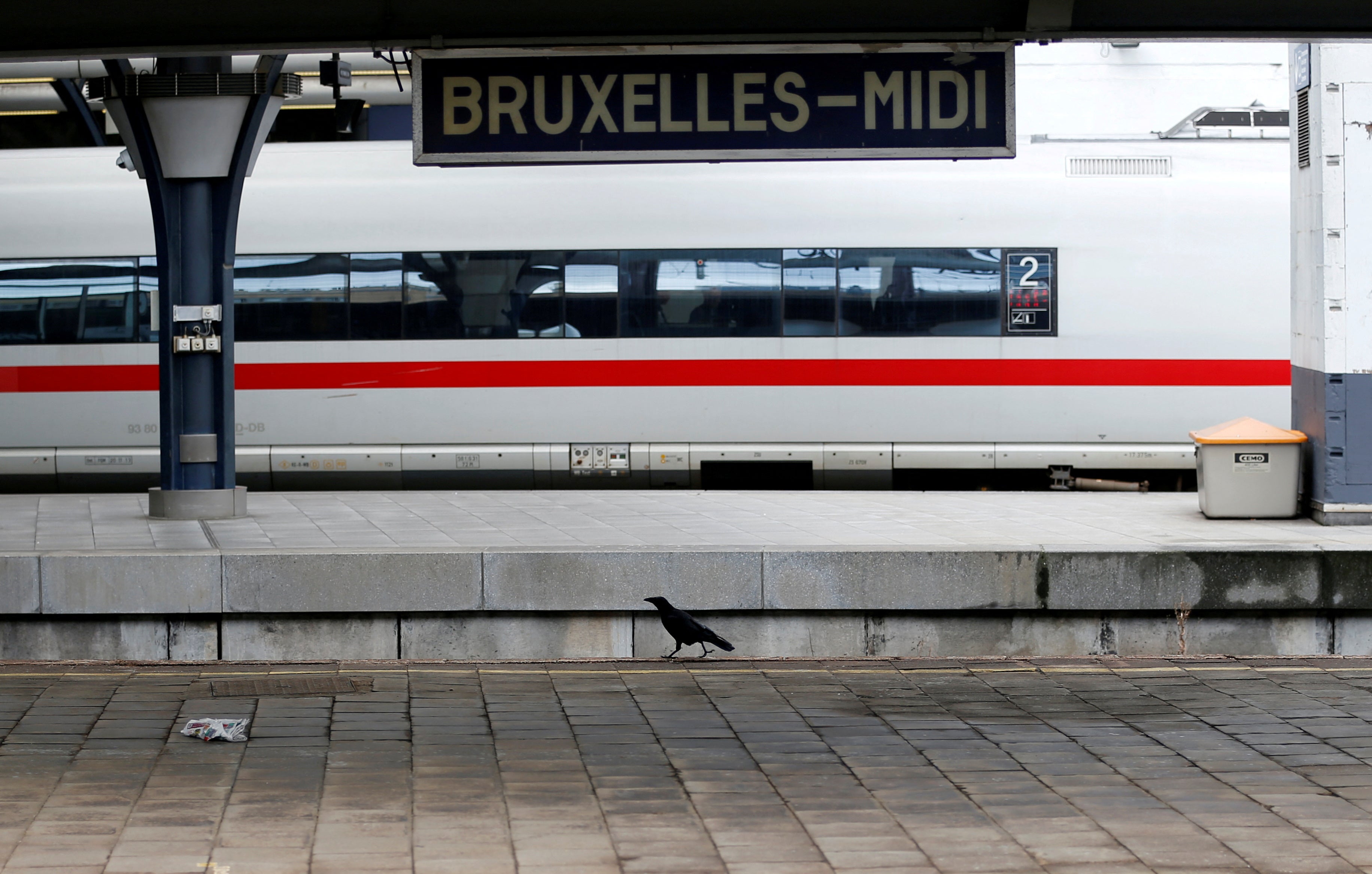 Midi Station was evacuated on Monday afternoon