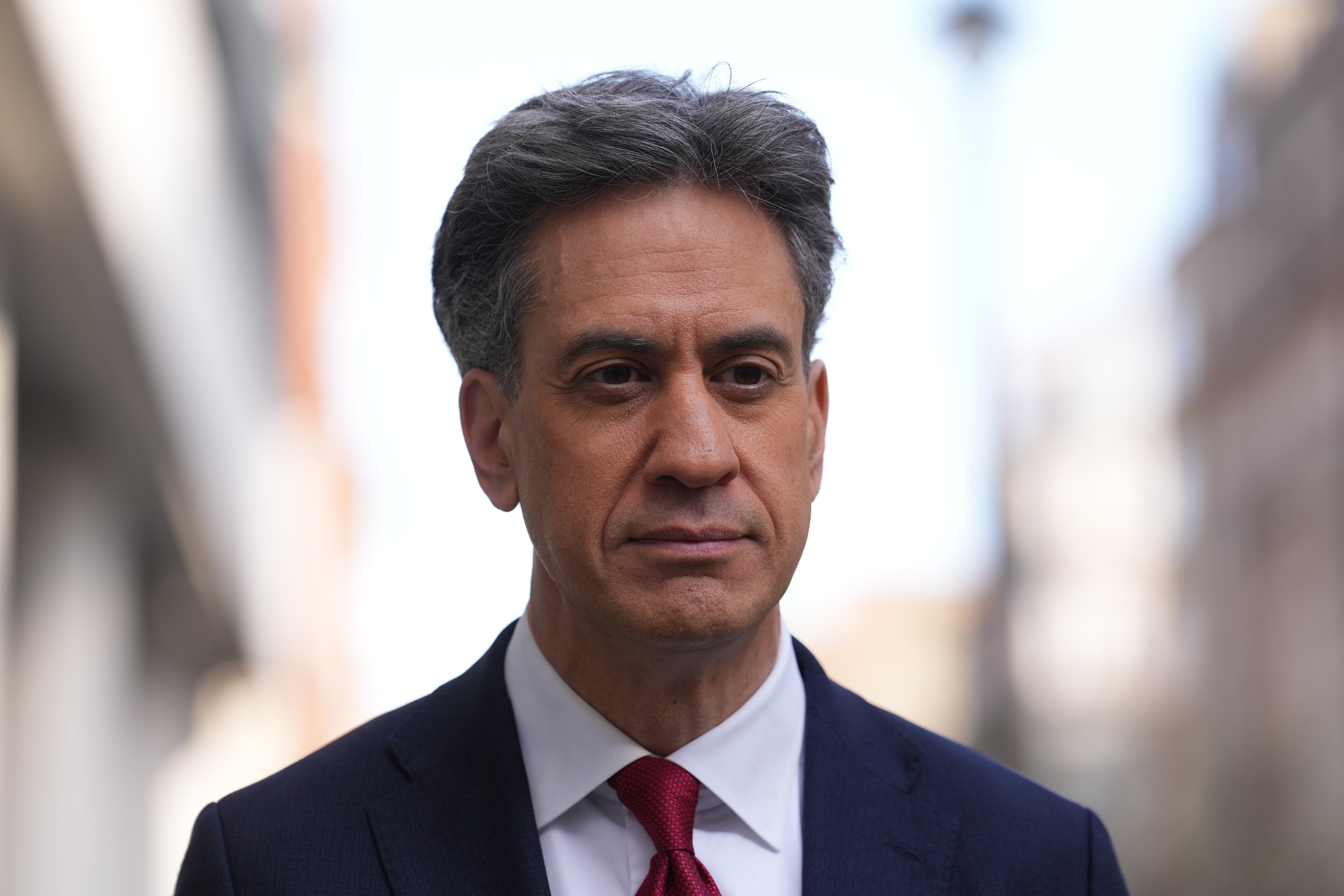 Energy Security Ed Miliband said the Government was determined to roll out clean power so it could give the UK ‘energy sovereignty’ (Maja Smiejkowska/PA)