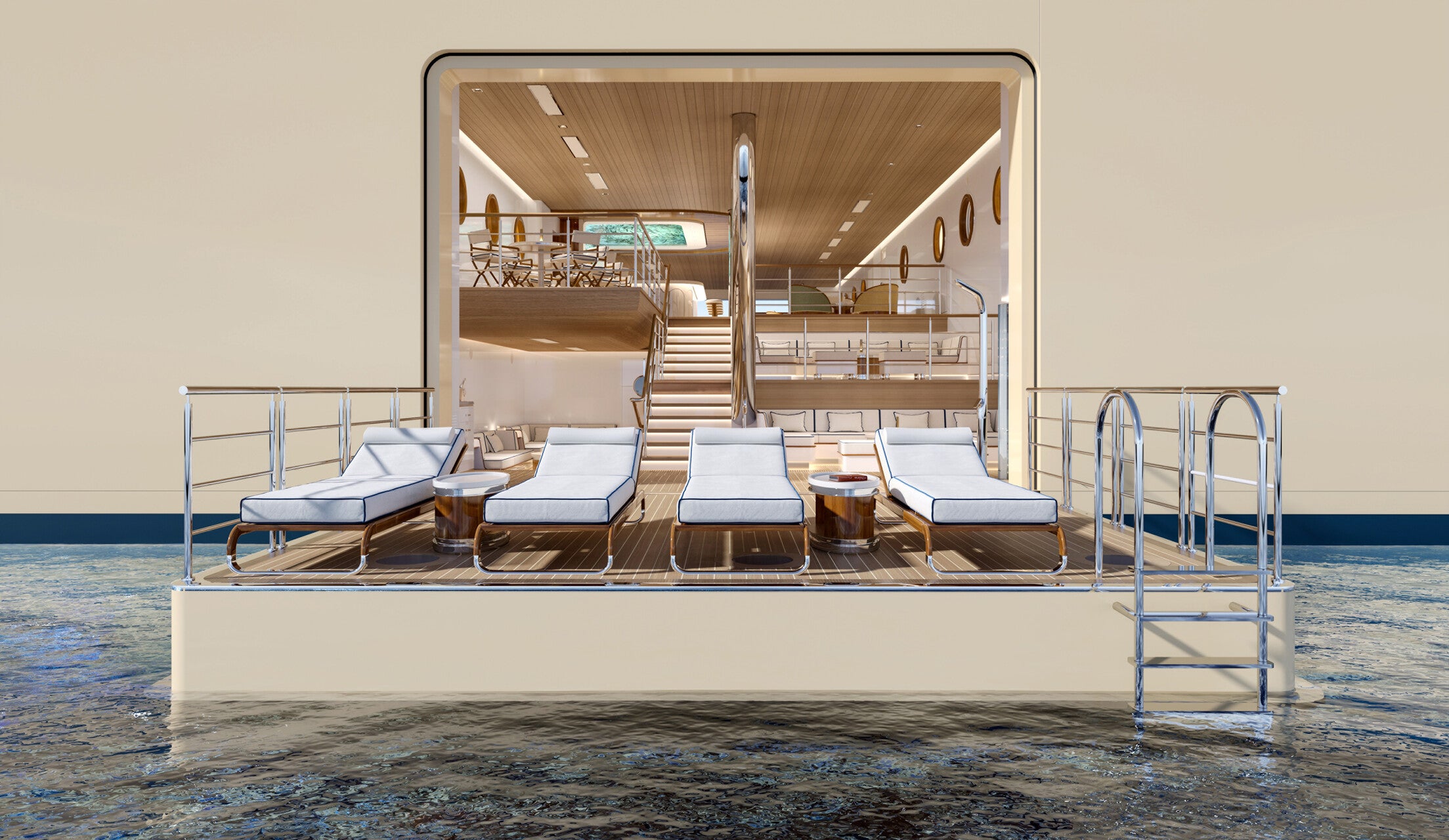 Four Seasons 1 can open up onto the water in more secluded areas